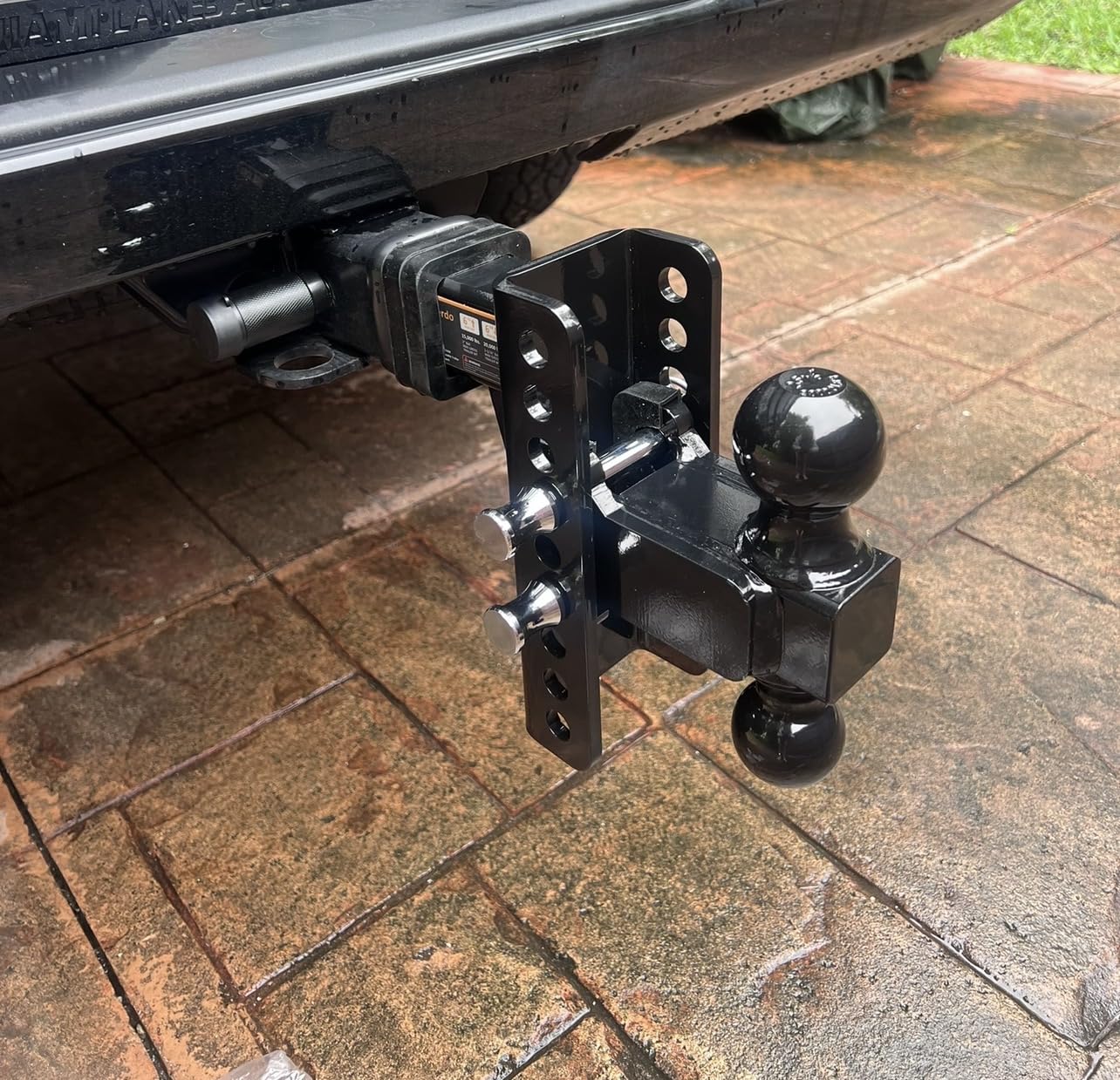 Adjustable Trailer Hitch -Drop Hitch-Tow Hitch with 2 inch Receiver-6inch Drop/Rise, 2