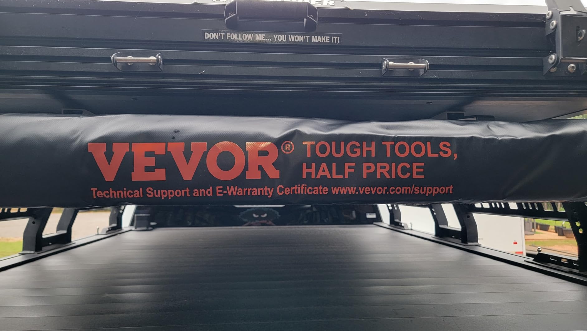 VEVOR Vehicle Awning 4.6'x6.6' Roof Rack Pull-Out Sun Shade UV50+ PU3000mm, Retractable Weatherproof 4x4 Side Awning for SUV Outdoor Camping & Overland customer photo 2