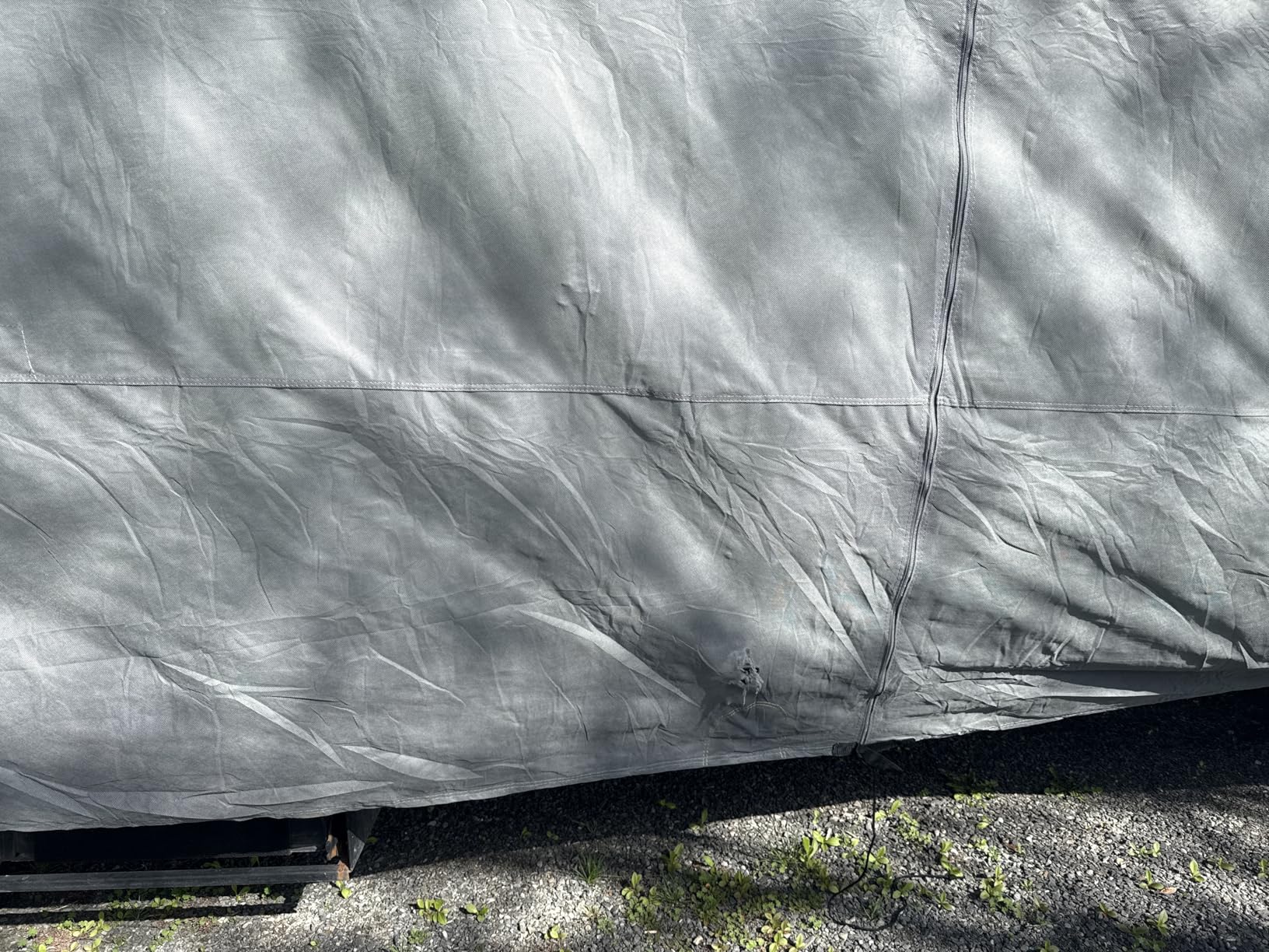 RVMasking Travel Trailer RV Cover 26-28ft, 7 Layers Extra-Thick Camper Cover Waterproof Windproof for Toy Hauler with 4 Tire Covers & Tongue Jack Cover & Propane Tank Cover, Dark Gray customer photo 1
