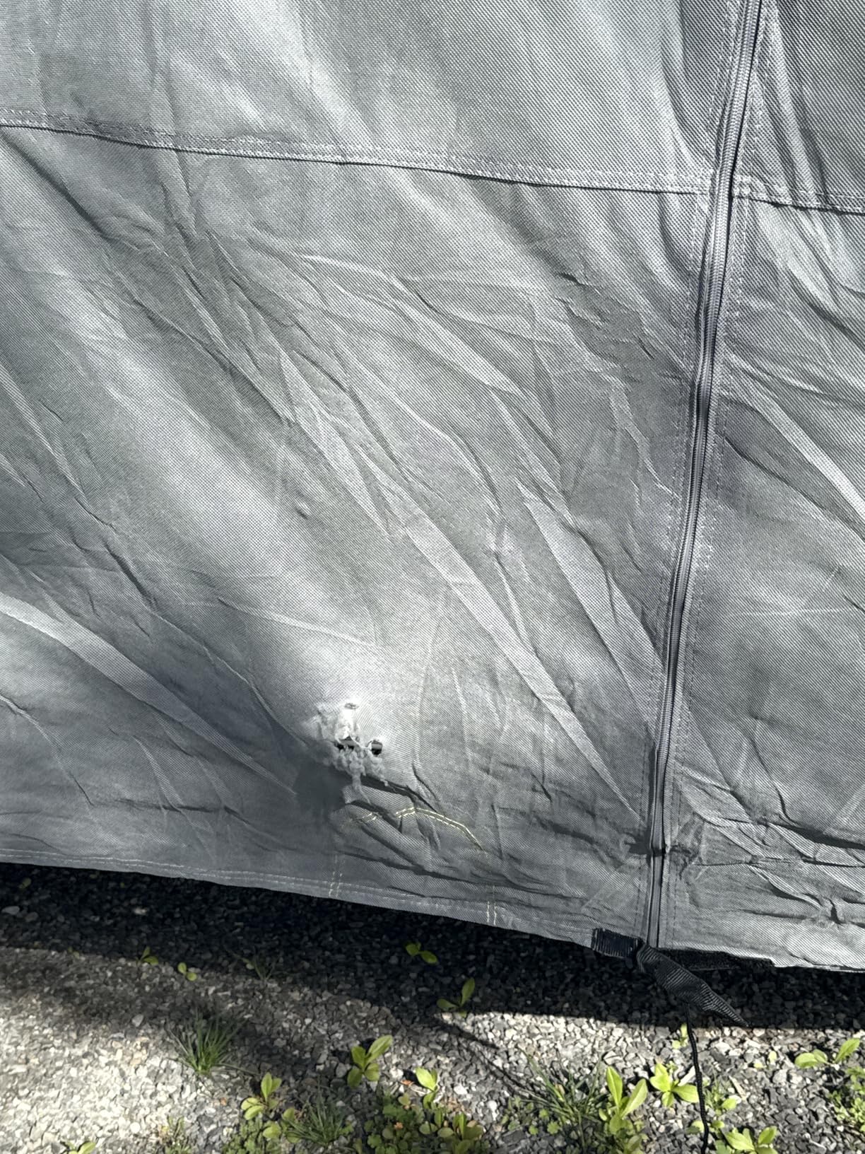 RVMasking Travel Trailer RV Cover 26-28ft, 7 Layers Extra-Thick Camper Cover Waterproof Windproof for Toy Hauler with 4 Tire Covers & Tongue Jack Cover & Propane Tank Cover, Dark Gray customer photo 2