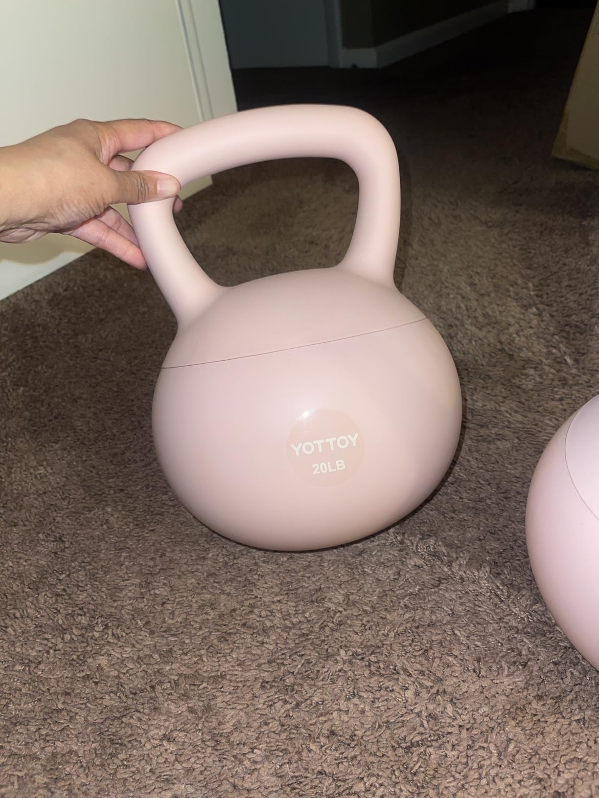 YOTTOY Soft Kettlebell, Kettlebell Anti-Slip Grip Weight for Home Workouts, Kettlebells Set Strength and Safety Guaranteed customer photo 2