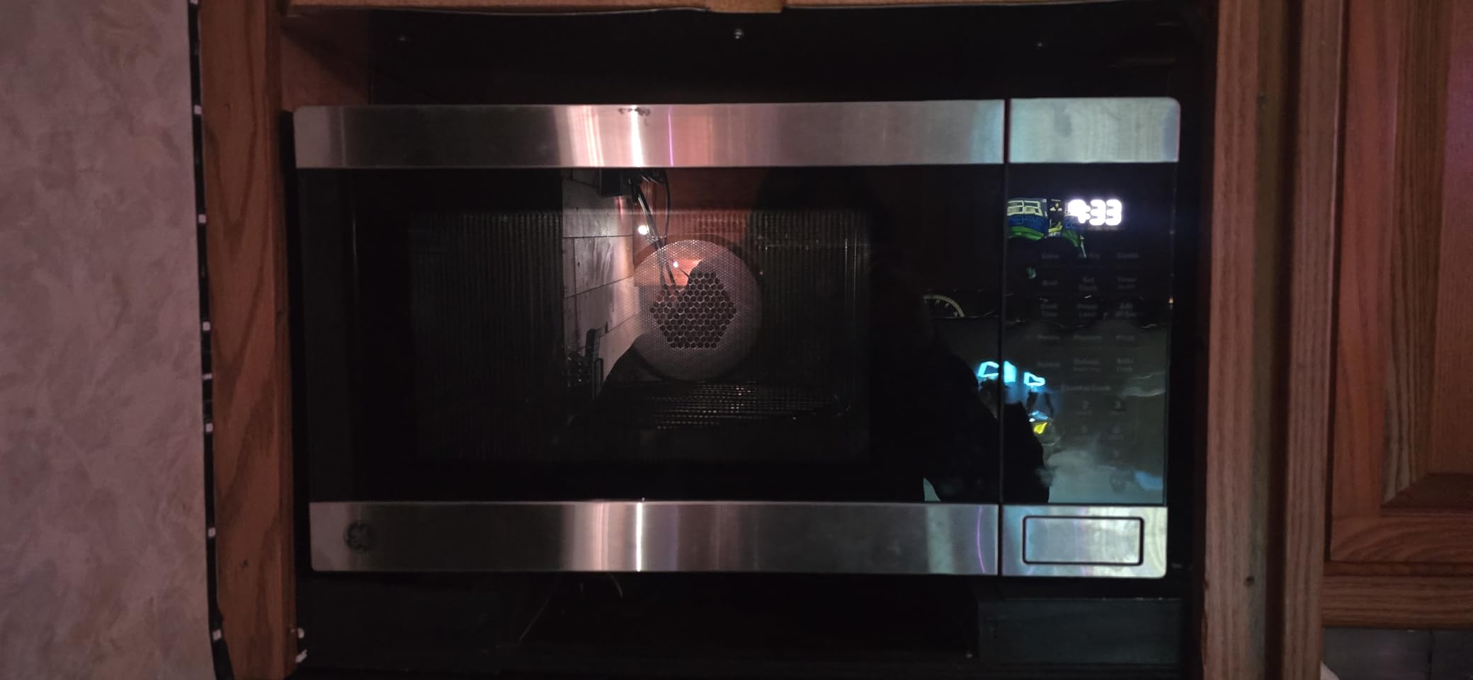 GE 4-in-1 Countertop Microwave Oven, 1.0 Cu Ft, 1050W Convection Microwave with Air Fry & Broil, Compact and Quiet, Stainless Steel, Ideal for Apartments, Dorms & Offices, GCST10A1WSS customer photo 1