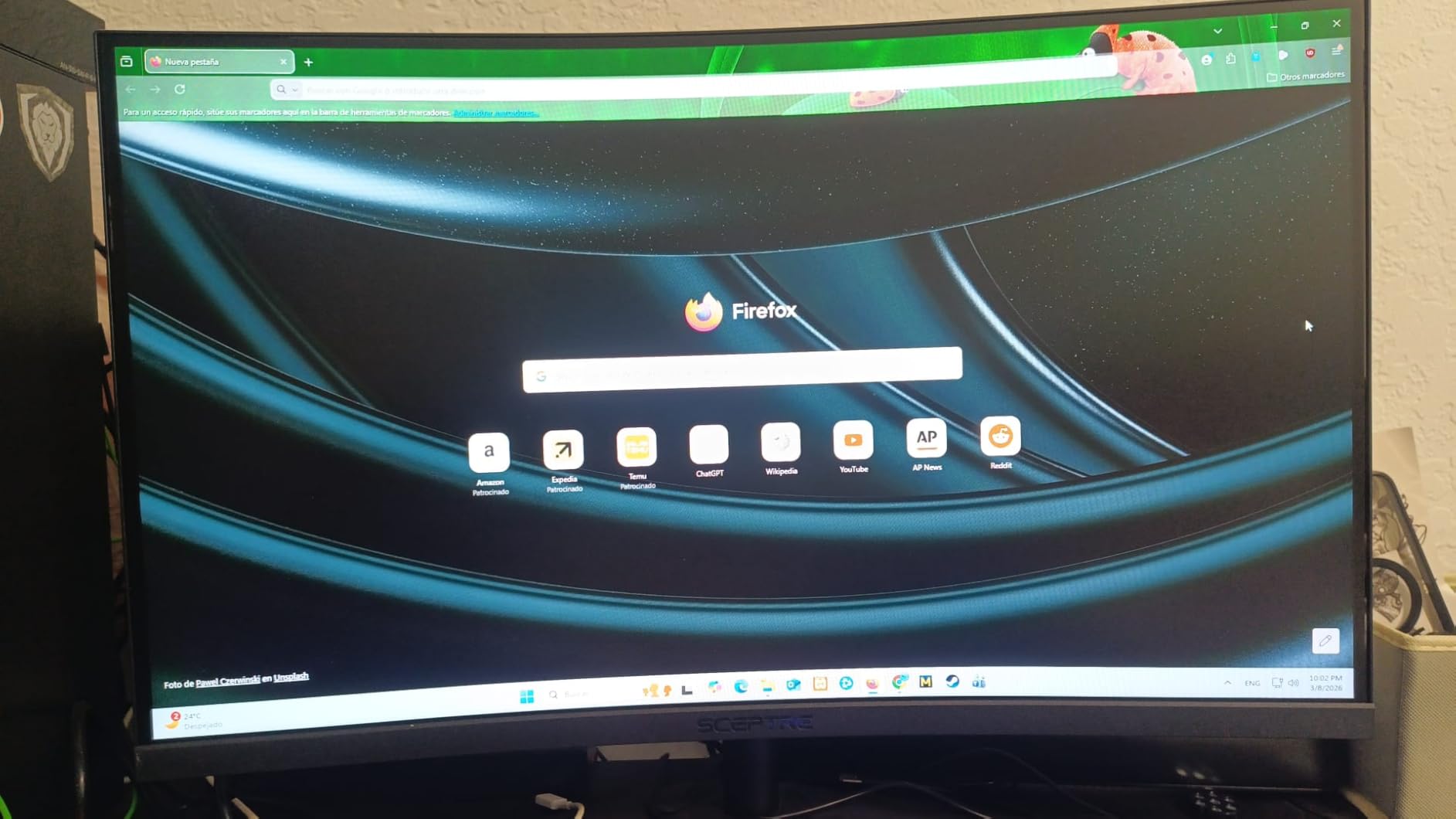 Sceptre Curved 27-inch Prime Gaming Monitor 1500R 100Hz HDMI X2 DisplayPort 1ms 100% sRGB customer photo 1