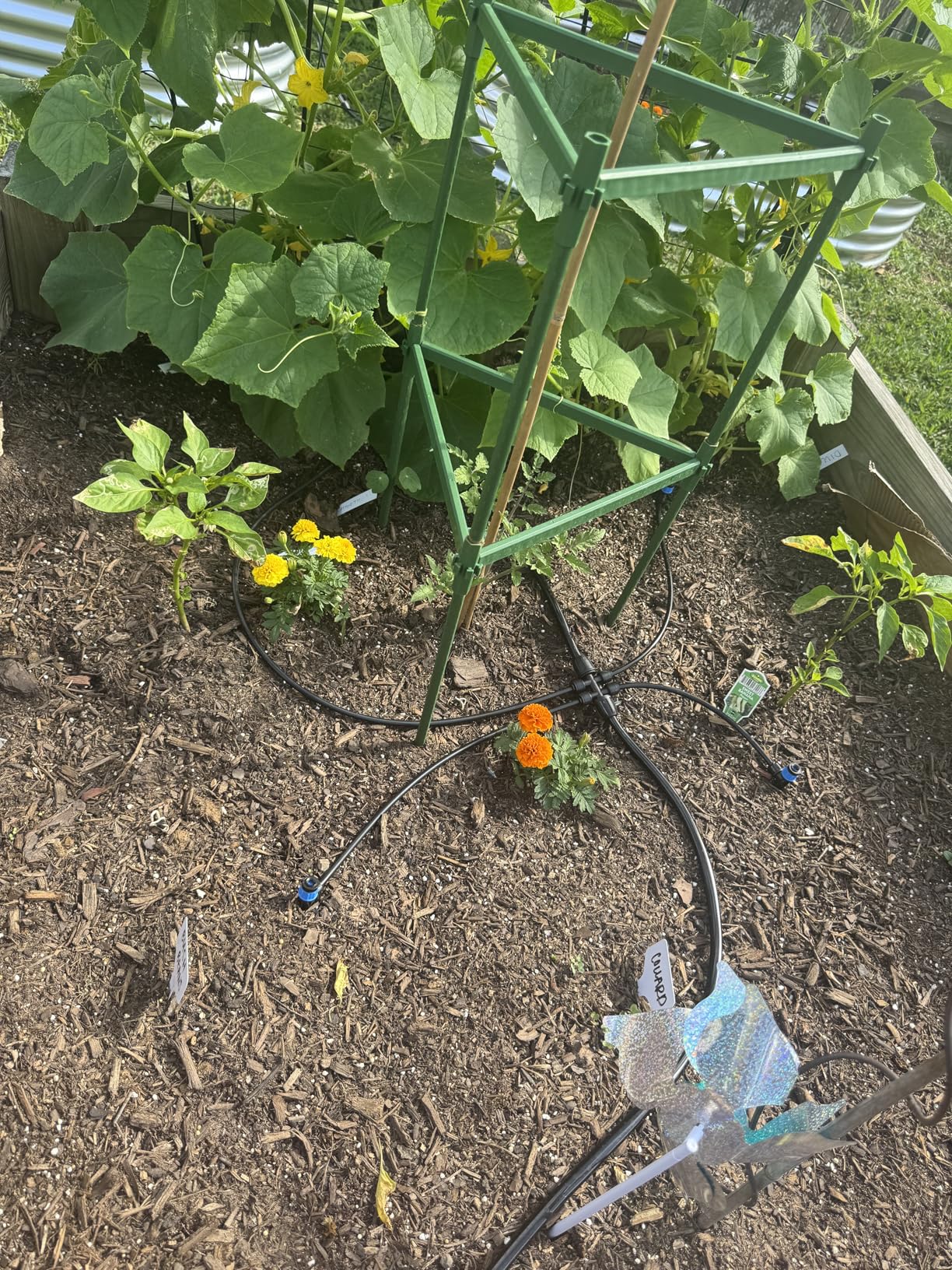 Bonviee Drip Irrigation System 230FT - Quick Connect Garden Watering Kit with Adjustable Drip Emitters, 1/4