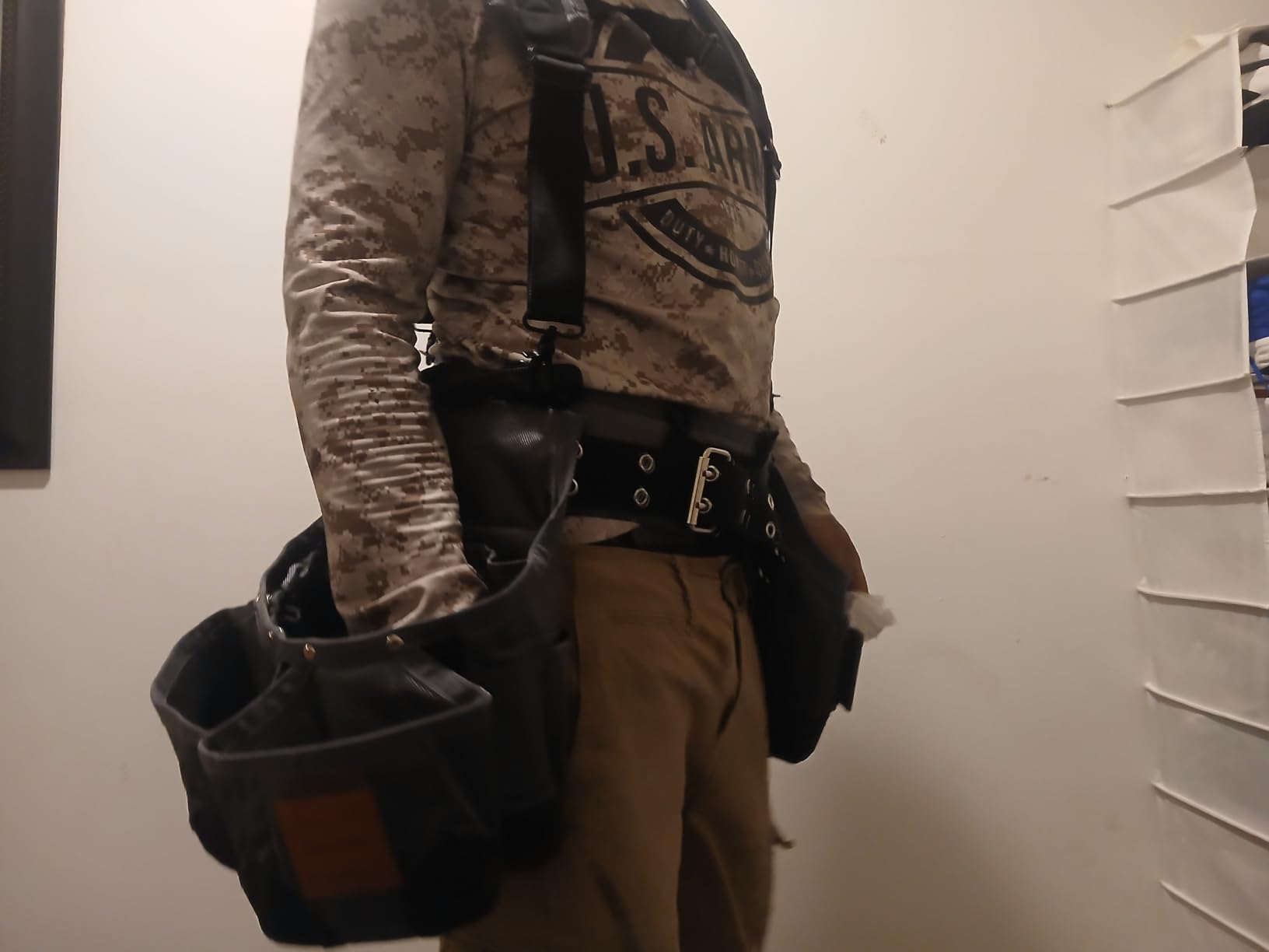 VIDAR TOOLS Tool belt, Tool Belts for Men with Suspenders and Magnetic Tool Pouch. Heavy Duty Carpenter/Construction Tool Belt customer photo 1