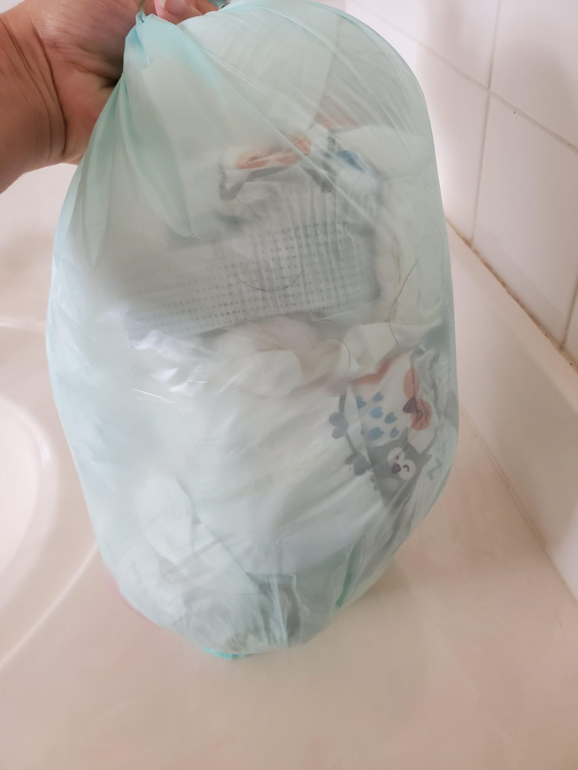 Diaper Dekor EKO MINI Diaper Pail, White, ONLY Eco-Friendly Diaper Pail Made with 70% Recycled Materials, Hands-Free: Step-Drop-Done, Cost-Effective Refill System customer photo 1