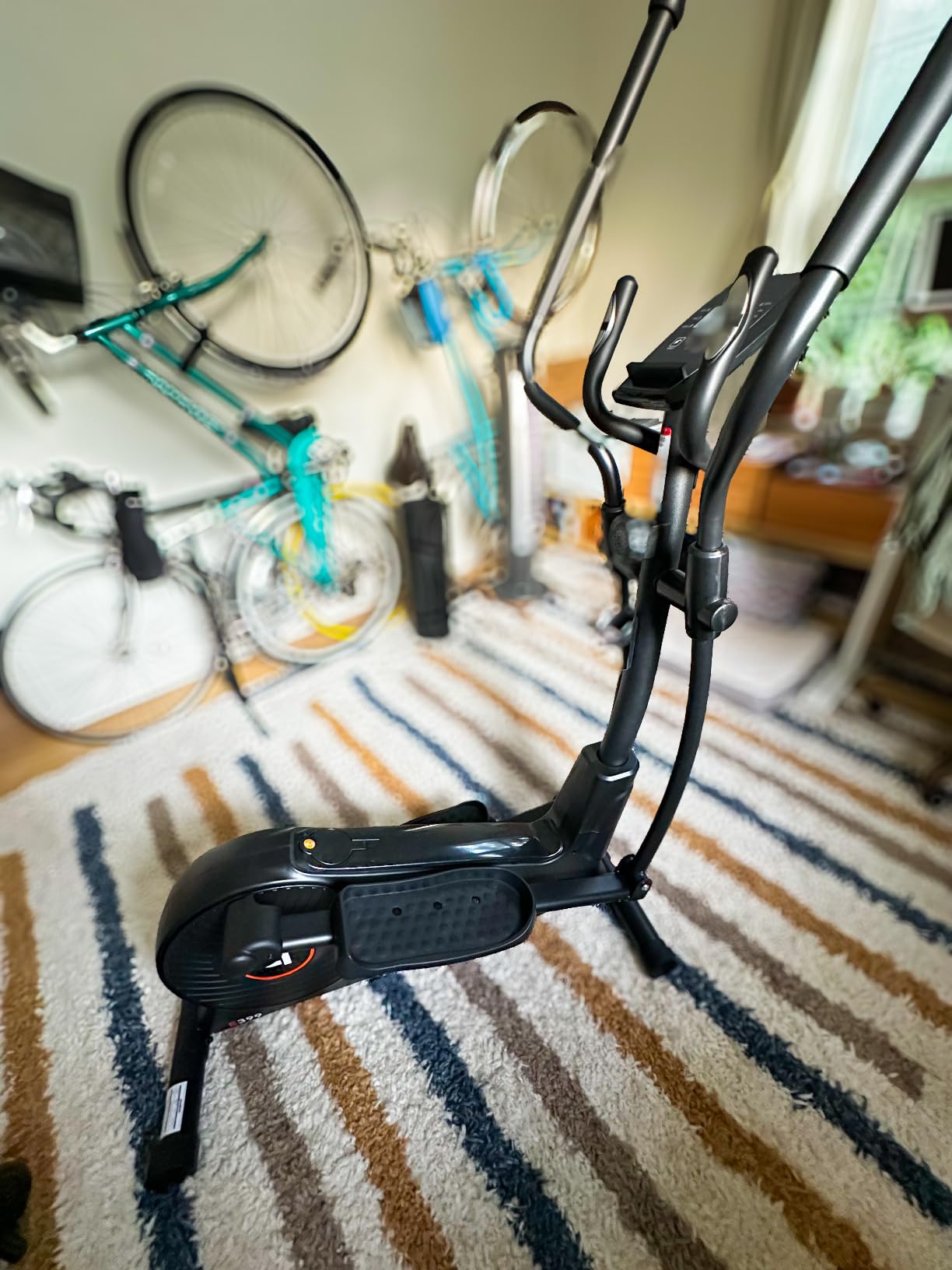 pooboo Elliptical Machine, Elliptical Exercise Machine with 16-Level Resistance&Quiet Magnetic Driving System, Elliptical Machine for Home with LCD Monitor,15.5-17IN Stride, 350LBS Weight Capacity customer photo 1