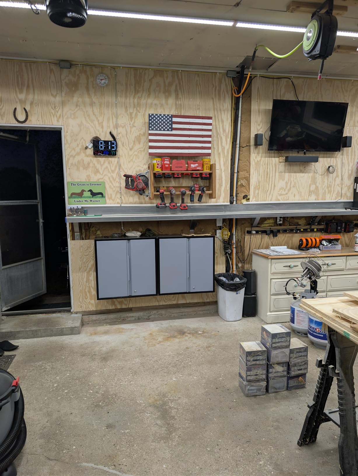 Coolsun Metal Wall Cabinet, Garage Wall Cabinet with Up-Flip Door, 31.5