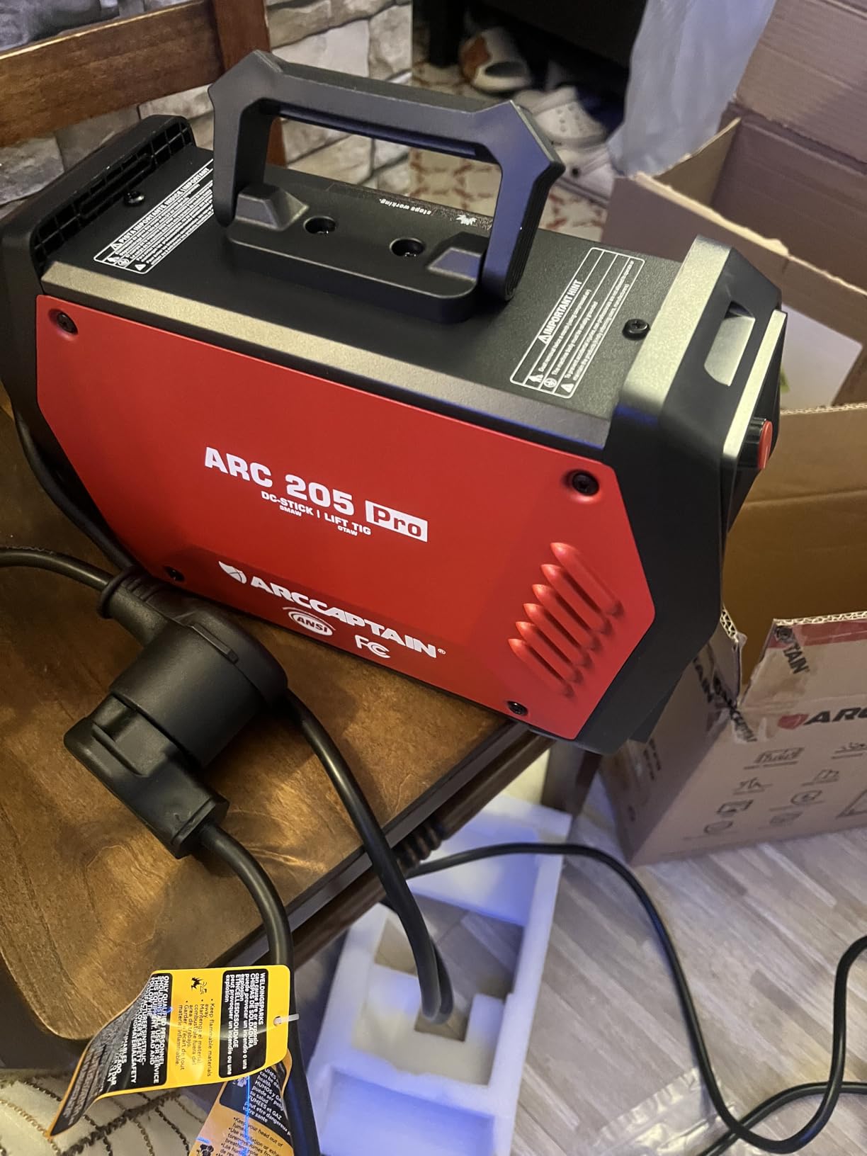 ARCCAPTAIN iControl ARC205 Pro Stick Welder, [APP Control] 205Amp ARC/Lift TIG Welding Machine, Large LED Display, IGBT Inverter 120V/240V MMA Welder with Hot Start, Arc force, and Anti-Stick customer photo 2