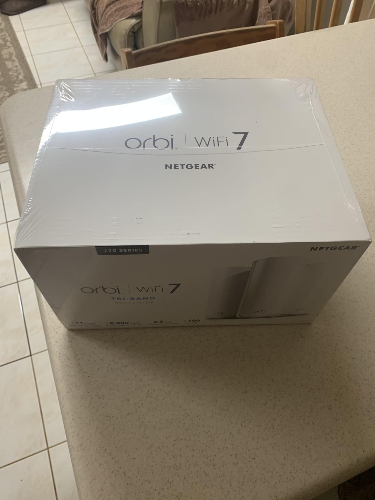 NETGEAR Orbi 770 Series Tri-Band WiFi 7 Mesh Network System (RBE773) - Router + 2 Satellites customer photo 2