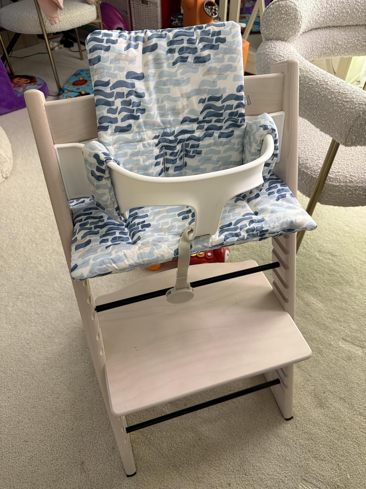 Stokke Tripp Trapp High Chair 2, Natural - Includes Chair + Baby Set with Removable Harness for Children 6-36 Months - Adjustable, Ergonomic & Easy to Clean customer photo 1
