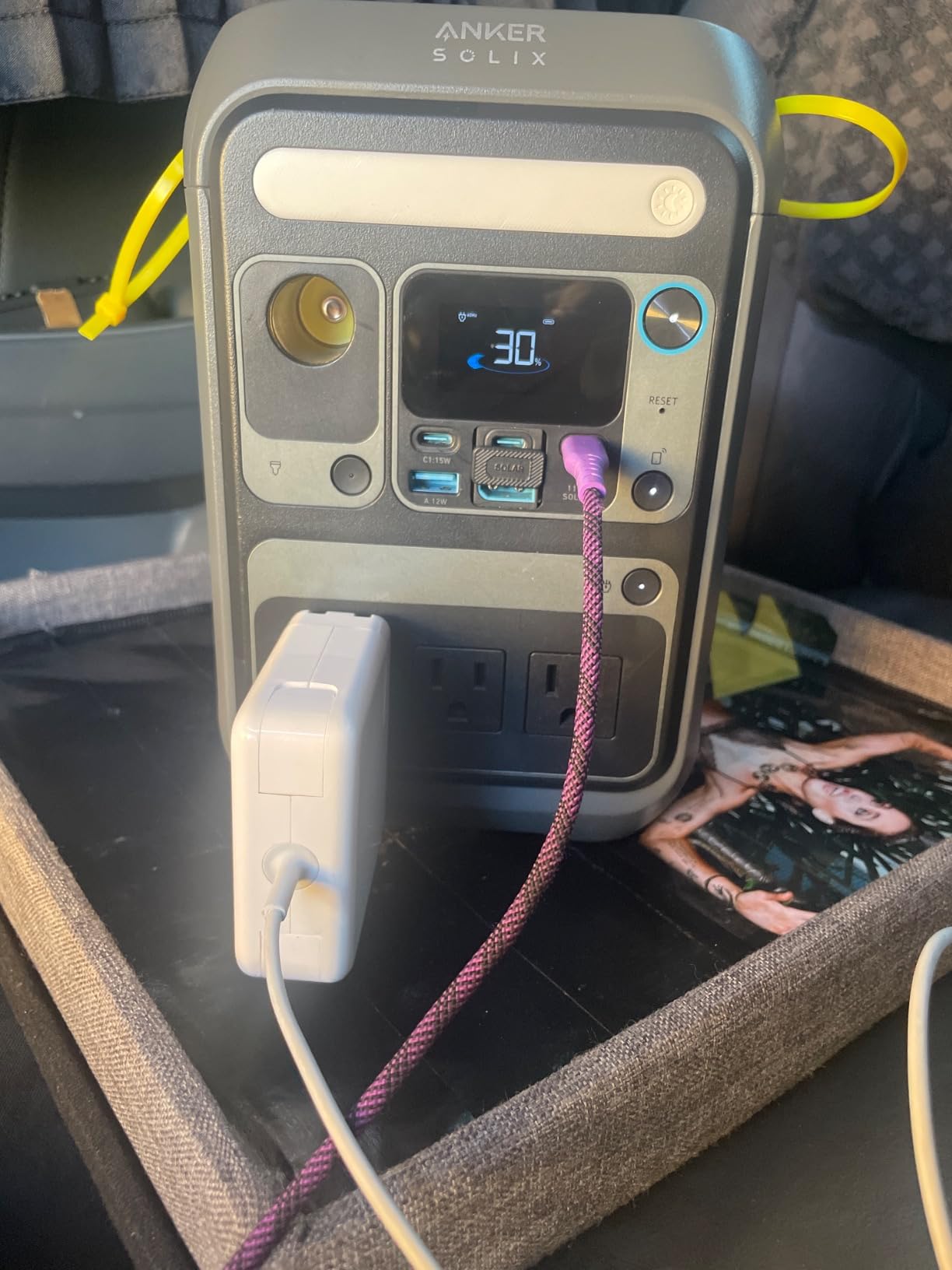 Anker Portable Power Station SOLIX C300, 288Wh LiFePO4 Backup Battery, 300W Solar Generator customer photo 2