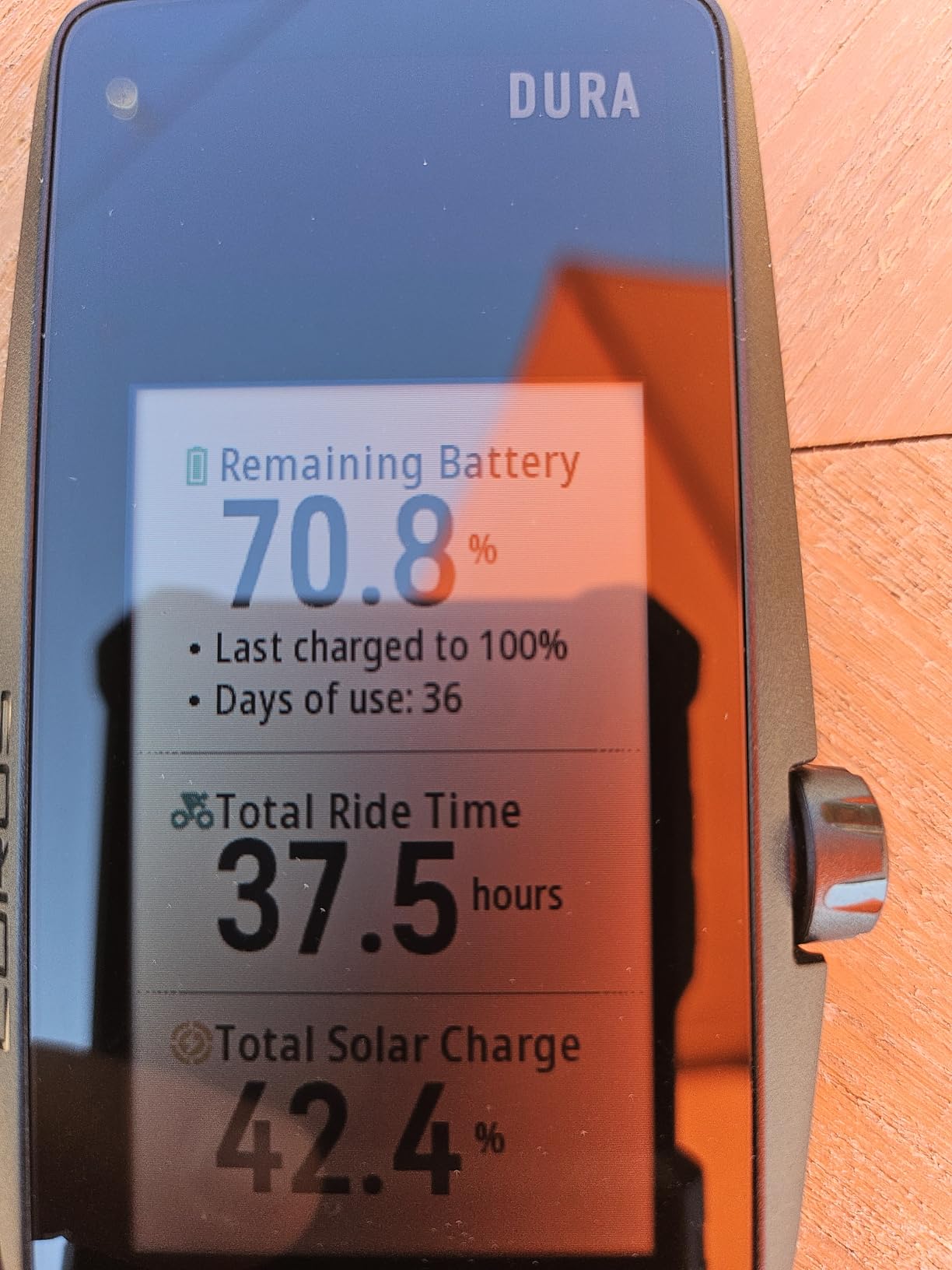 COROS DURA Solar GPS Bike Computer, 120-Hour GPS Battery Life, Solar Charging, 2.7