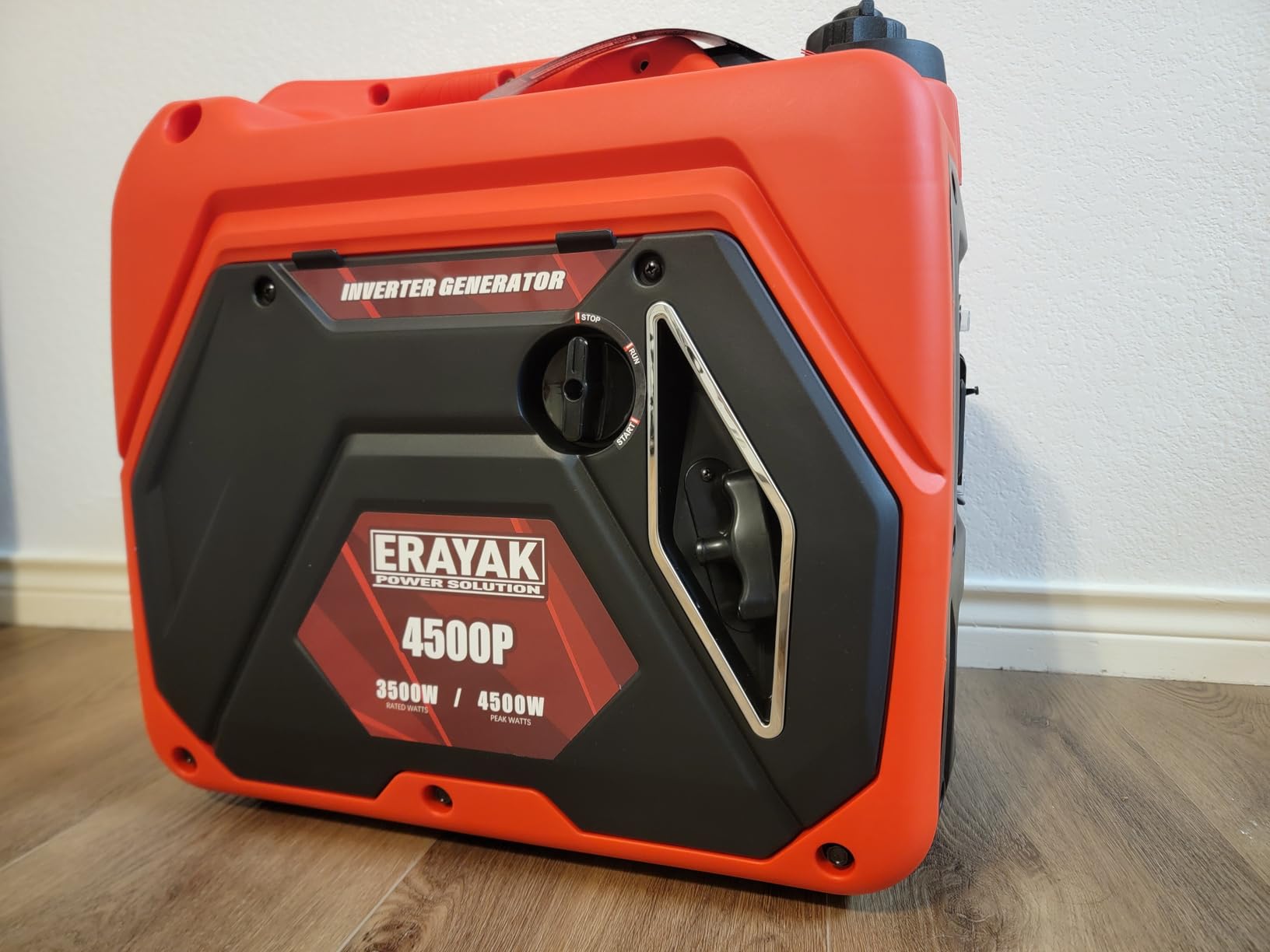 ERAYAK 4500W Portable Inverter Generator for Home Use, Super Quiet Small Generator for Camping Outdoor Emergency Power Backup, Gas Powered Engine, ECO Mode, EPA Compliant customer photo 2