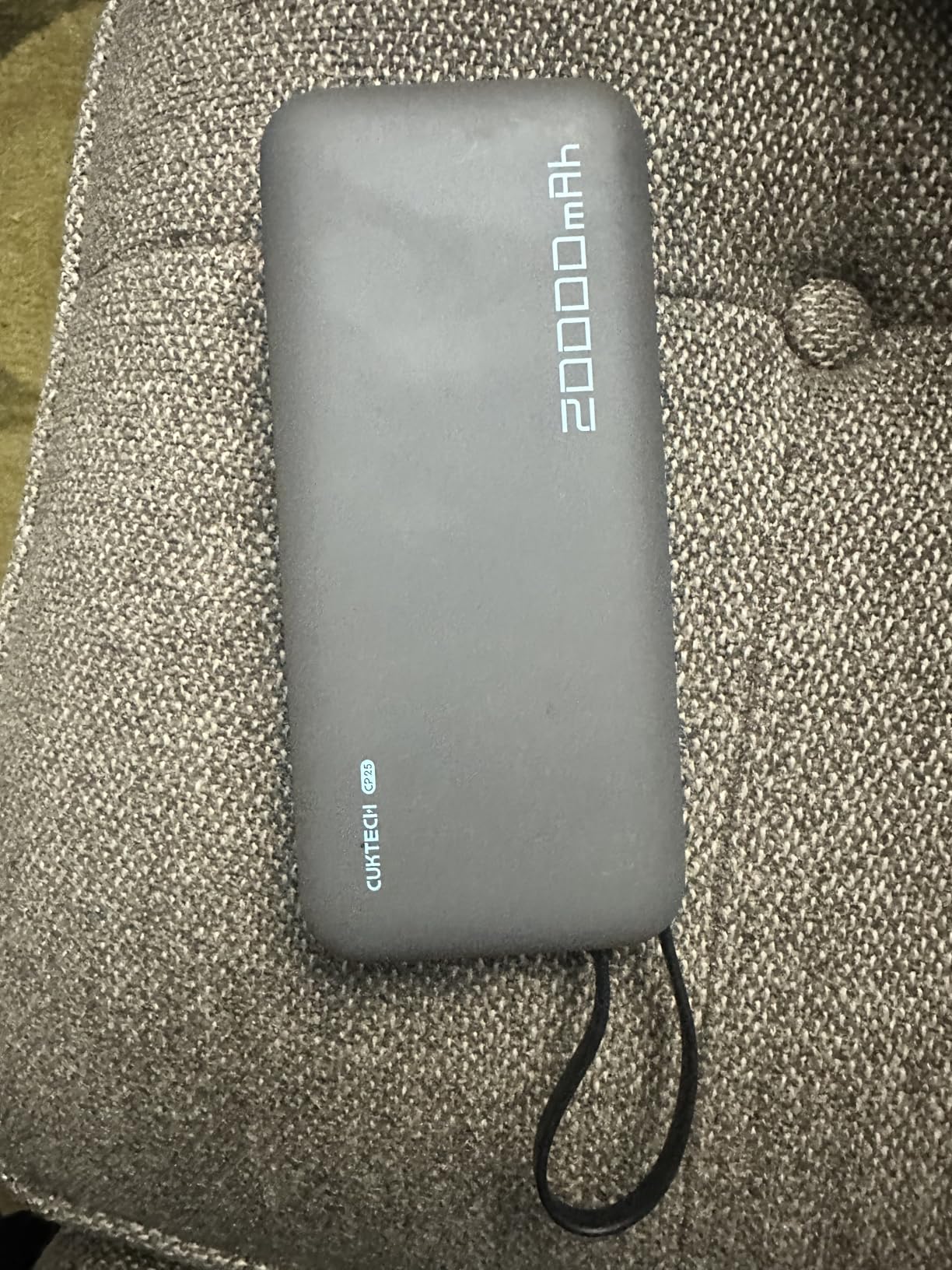 CUKTECH 45W Power Bank 20000mAh, Portable Travel Charger Built-in USB C Cable, Fast Charging Battery Pack customer photo 2