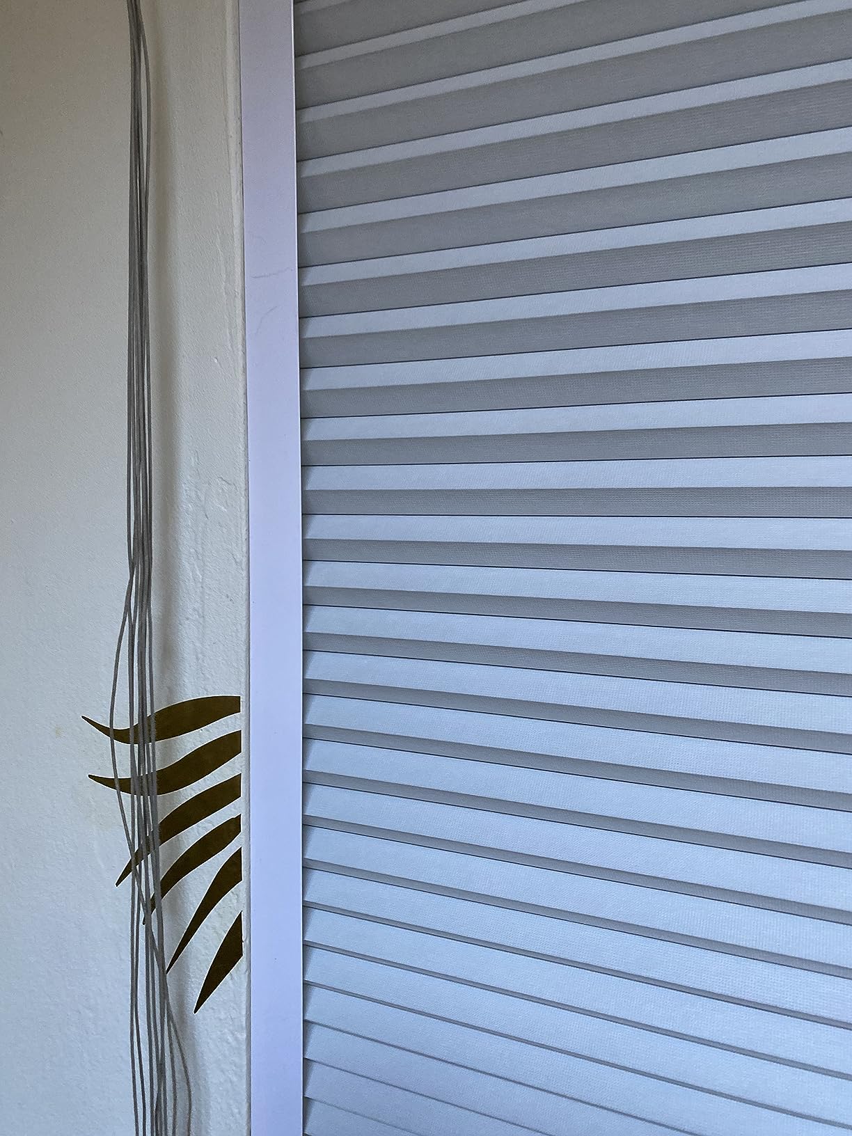 Changshade Motorized Cellular Shades with Remote Control Smart Blinds Compatible with Alexa, Google Home, Smarthings, Custom Size Electronic Automatic Shades for Indoor Windows Doors, Blackout, White customer photo 2