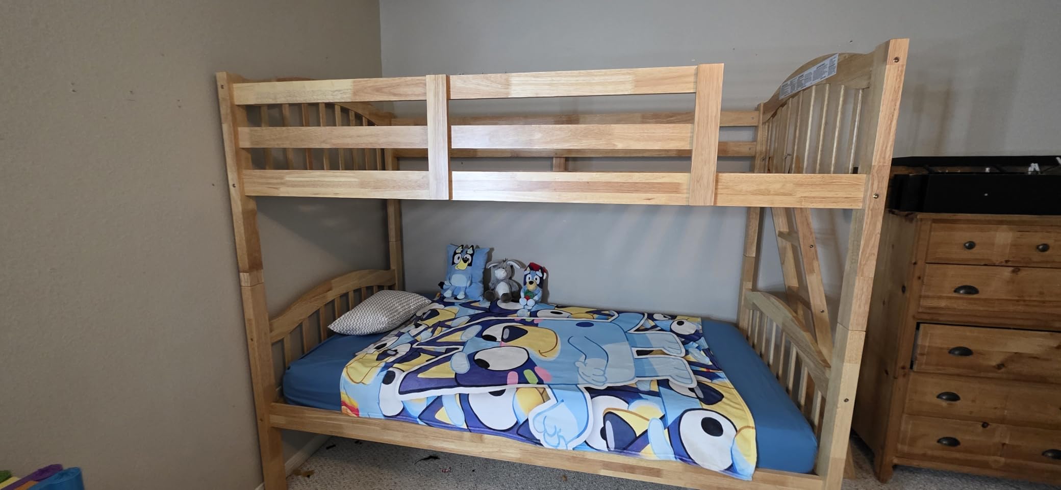 Storkcraft Long Horn Twin-Over-Twin Bunk Bed (Olive) - GREENGUARD Gold Certified, Converts to Two Twin Beds, Wood Bunk Bed for Kids Bedroom customer photo 1