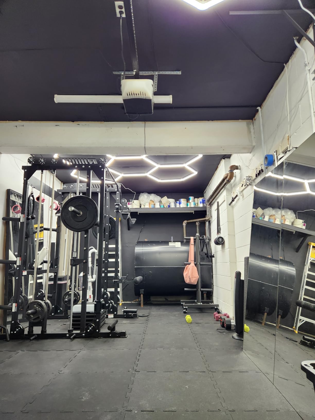 M1 Pro Smith Machine with Cable Crossover System, Multi-Function Squat Rack Power Cage for Home Gym, Power Rack and Packages customer photo 2