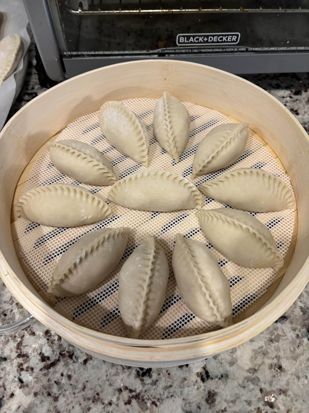 7 Piece Dumpling Maker Kit - All-in-One Empanada Maker Set with Press Molds & Ring Cutters, BPA-Free Kitchen Accessories for Home Cooking, Family/Friends Fun Gift (Beige) customer photo 2