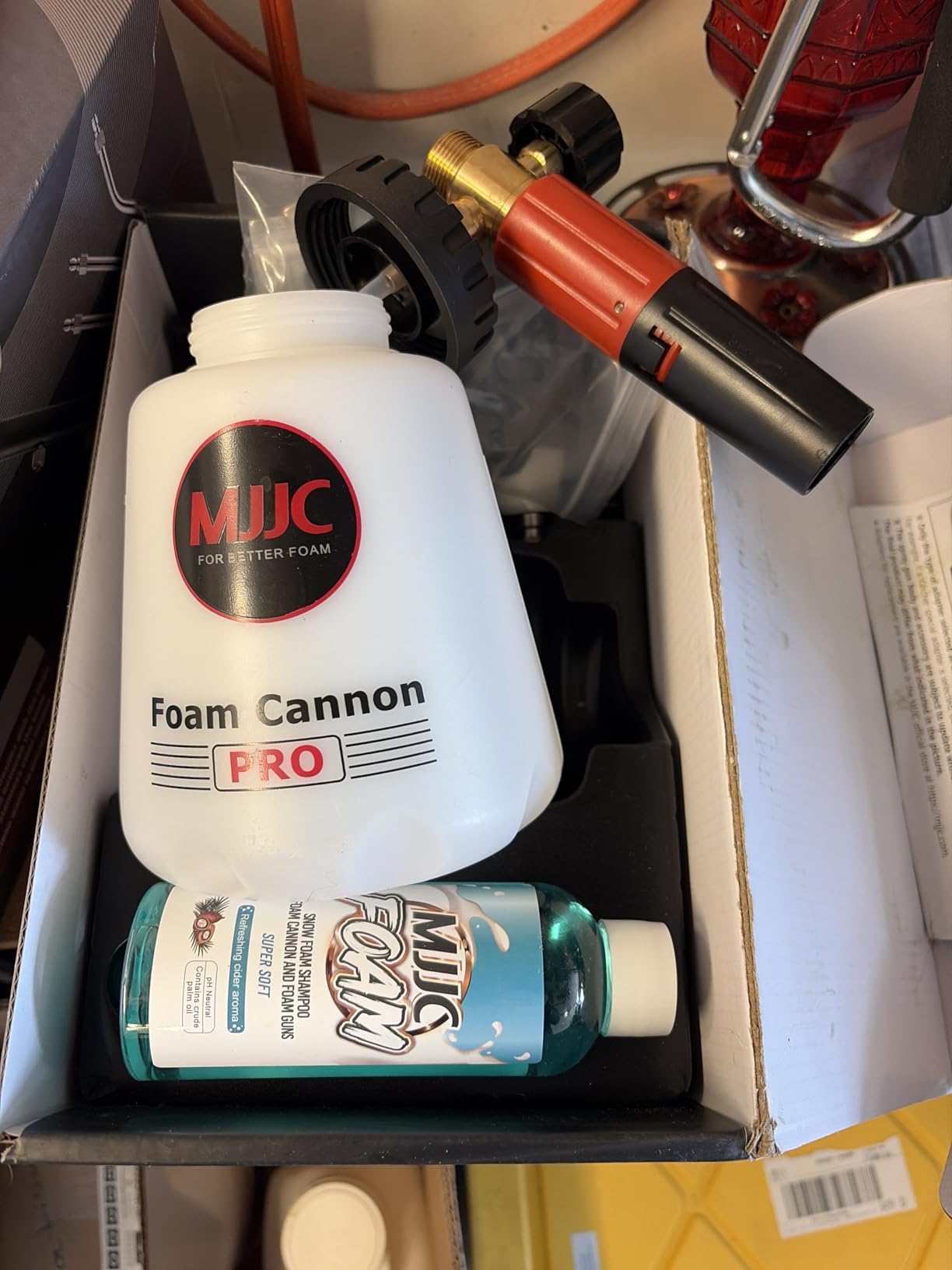 MJJC Foam Cannon Pro V2.0 (Thicker Snow Foam Technology) with 1/4 Inch Quick Connector for Pressure Washer, 40 oz Bottle customer photo 1