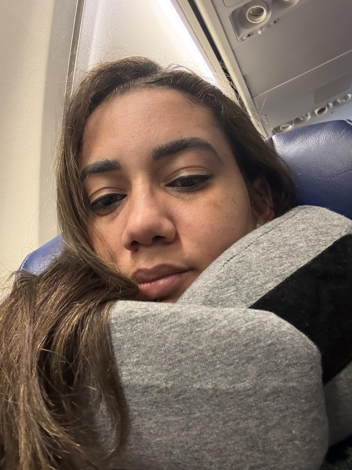 FlyHugz Neck Travel Pillow Memory Foam Neck Pillow for Comfort on Airplane Compact and Ergonomic Design for Travel, Car Rides, and Home Use Ideal for Adults and Kids. customer photo 1