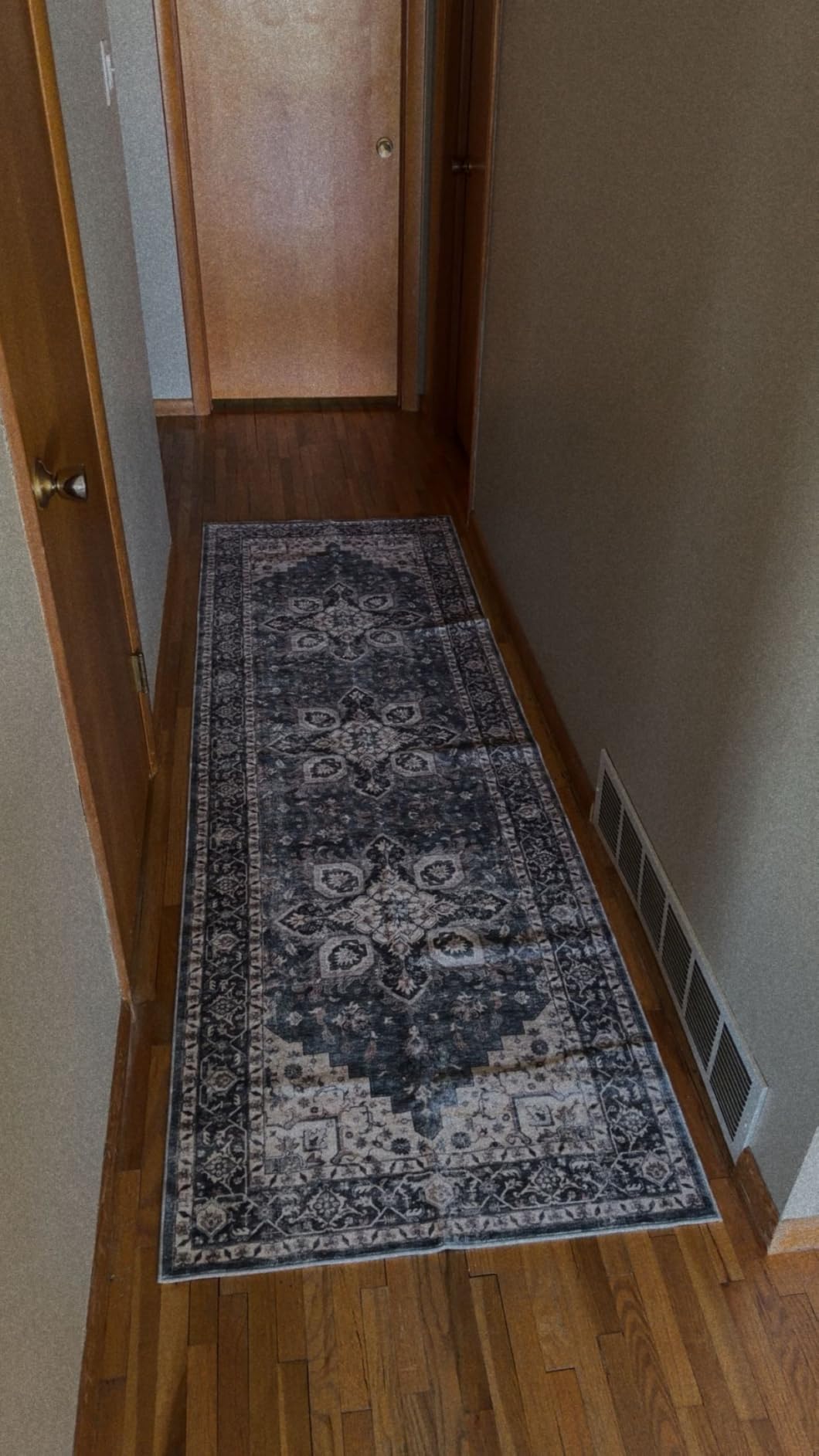 AMADA HOMEFURNISHING 8x10 Washable Area Rug, Low-Profile with Non-Slip Backing & Durable Edge Binding, Vintage Large Rugs for Living Room, Bedroom, Dining Room, Blue customer photo 1
