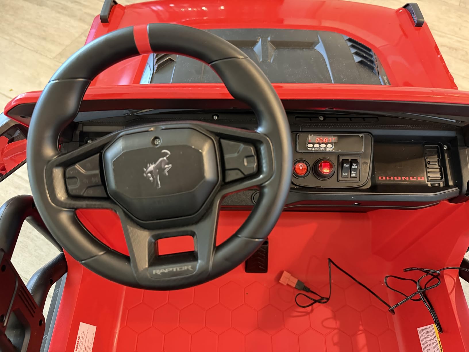 First Ride On 24V Ride on Toys for Big Kids, Licensed Ford Bronco Raptor Electric Car 2 Seater with Remote Control, Kids Ride on Cars w/ 2-Seater, 4.3 Mph Max Speed, Soft Start Function (24V, Black) customer photo 1