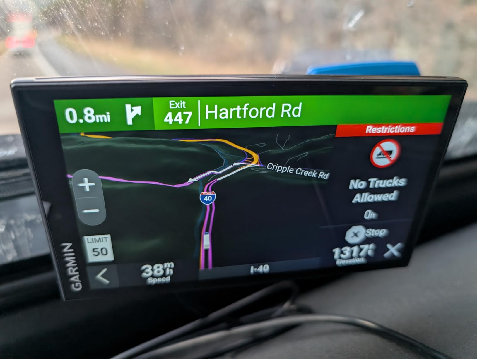 Garmin dezl OTR620, High-Res 6