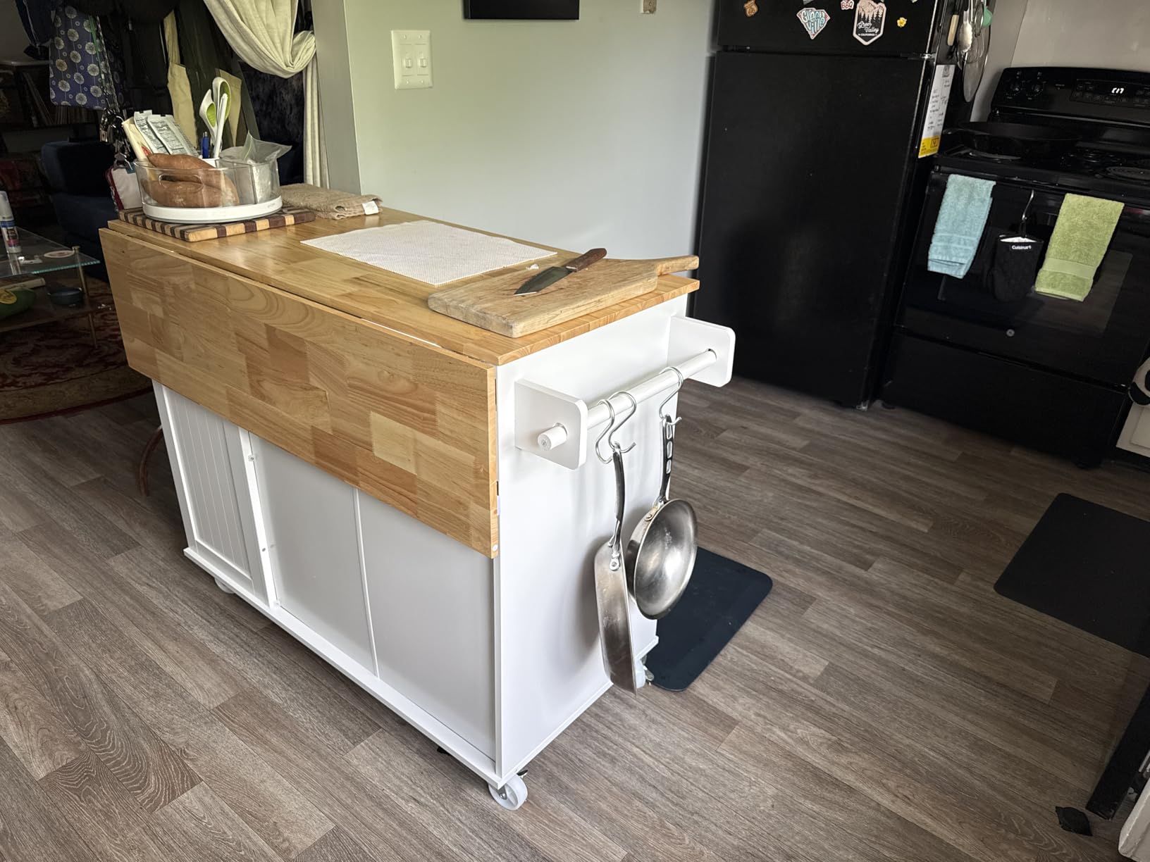 OtterOasis Kitchen Island with Storage, 43.3