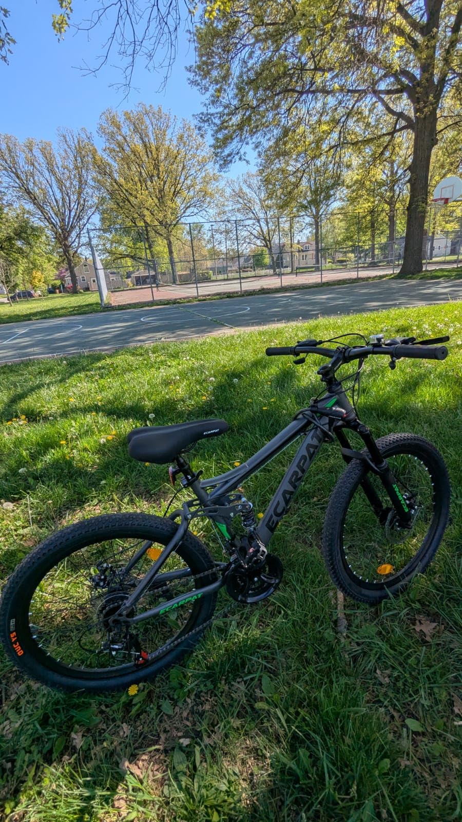 Ecarpat 24/26/27.5 Inch Wheel Mountain Bike, 21 Speed MTB Bike with Full Suspension, Steel Frame and Dual Disc Brakes, Adult Mens Outdoor Cycling Mountain Bicycle customer photo 2