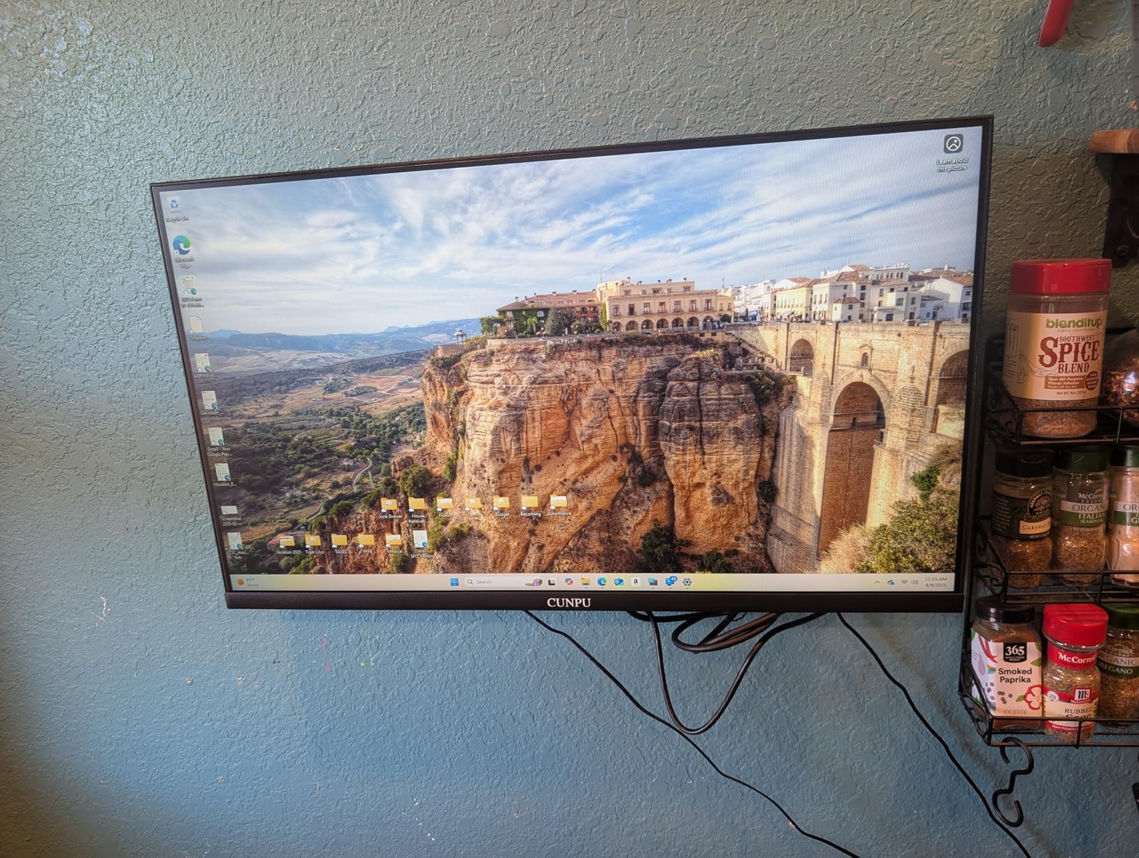 CUNPU 24 Inch Touchscreen Monitor, 10 Point Touch, FHD 1080P 75Hz IPS Screen, 100% SRGB, VESA Wall Mountable, Tilt Adjustment, VGA HDMI USB for PC, Laptop Business & Work Station, Warehouse customer photo 2