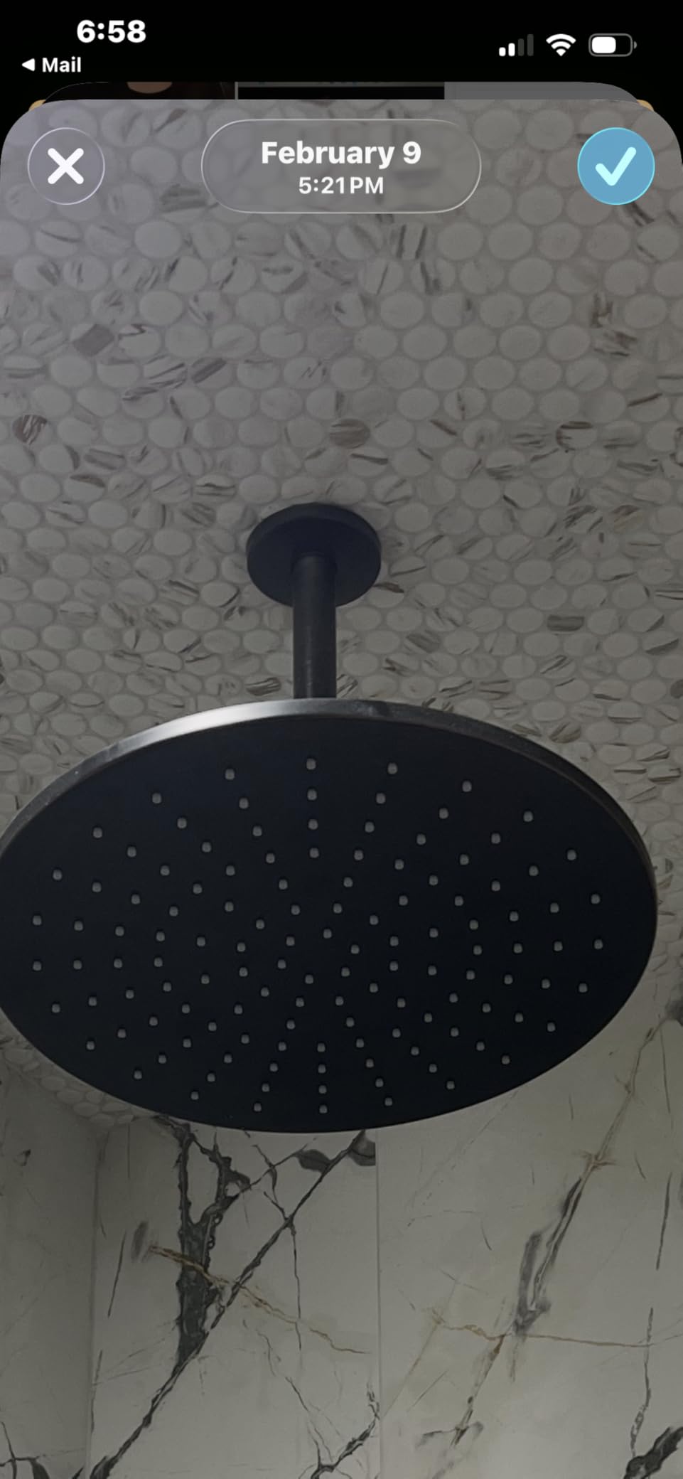 HammerHead Showers® Solid Metal 12 Inch Rainfall Shower Head, Large Rain Shower Head, 2.5 GPM High Flow Shower Head Optimized for Pressure, Wall-Mounted or Ceiling Rain Shower Head, Chrome customer photo 1