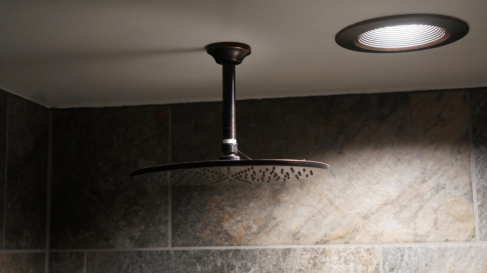 HammerHead Showers® Solid Metal 12 Inch Rainfall Shower Head, Large Rain Shower Head, 2.5 GPM High Flow Shower Head Optimized for Pressure, Wall-Mounted or Ceiling Rain Shower Head, Chrome customer photo 2