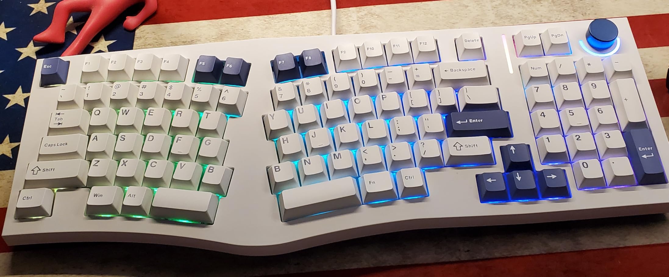 MechLands Feker Alice98 Ergonomic 98 Keys Custom Mechanical Keyboard, VIA Programmable, USB-C Wired Gaming Keyboard, Hot Swappable, 5 Layer Paddings, Control Knob, NKRO, RGB for Win/Mac (Beige) customer photo 2