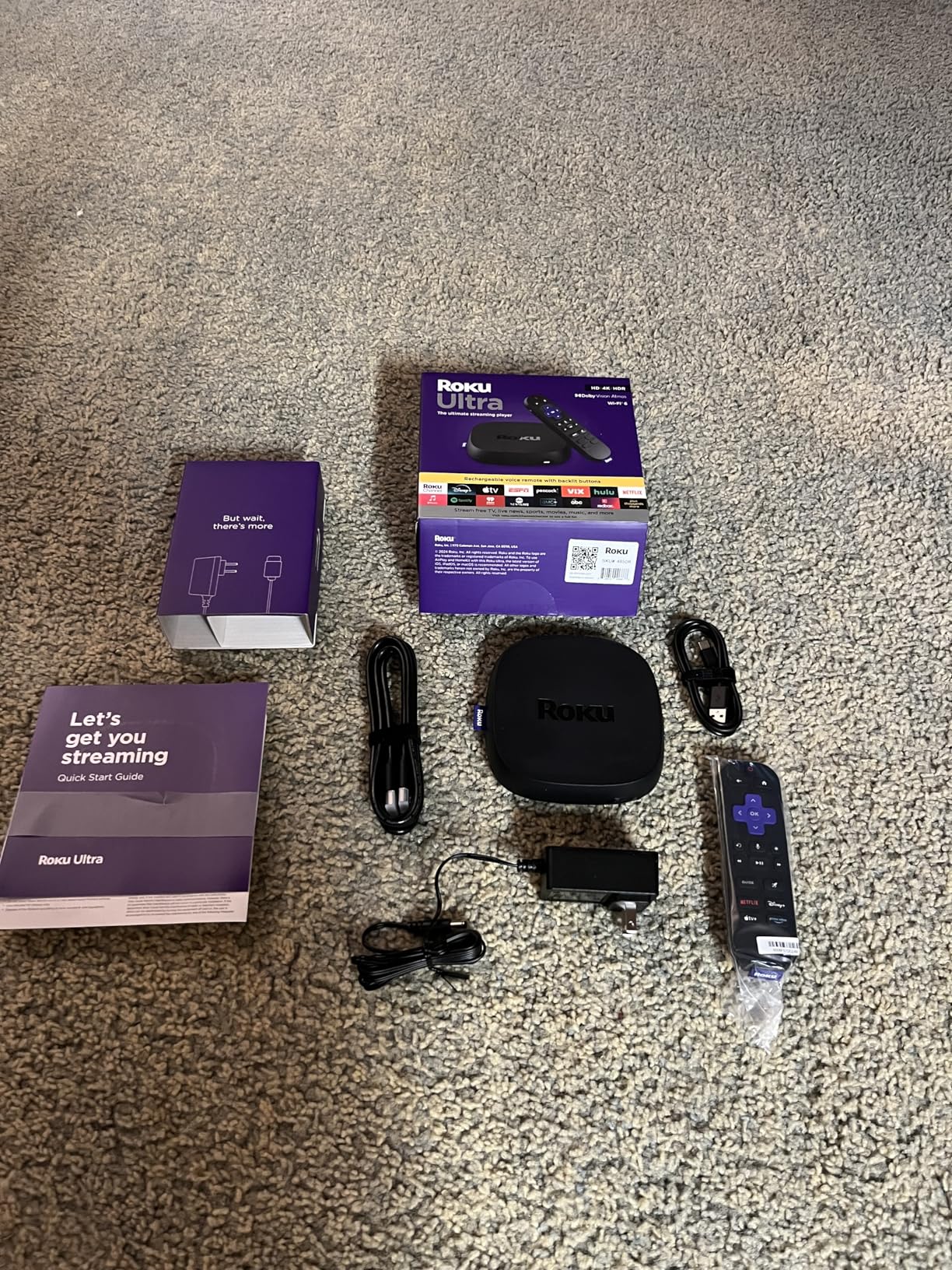 Roku Ultra - Ultimate Streaming Player - 4K Streaming Device for TV with HDR10+, Dolby Vision & Atmos - Bluetooth & Wi-Fi 6 - Rechargeable Voice Remote Pro with Backlit Buttons - Free & Live TV customer photo 2
