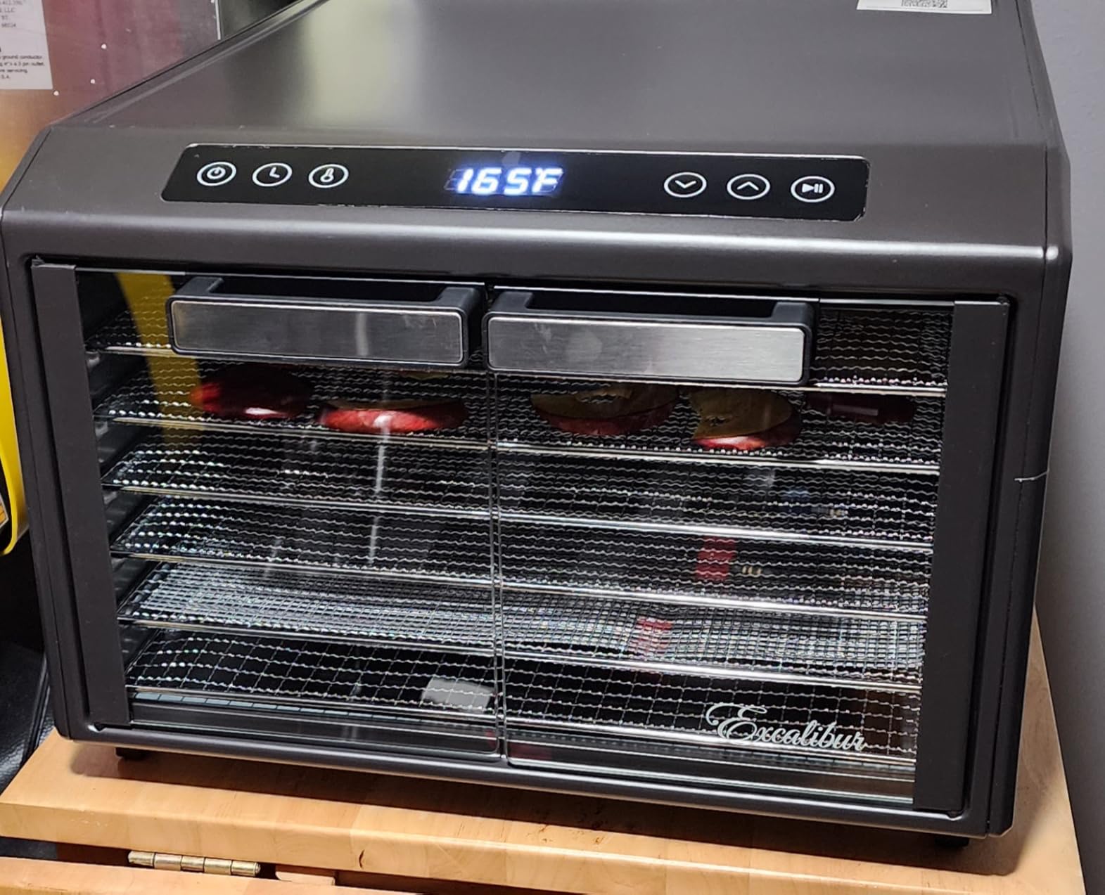 Excalibur Food Dehydrator 8-Tray for Jerky, Fruit, Vegetables, Herbs, Pet Treats, 7.2 Cu Ft Drying Space with Adjustable Temperature Control and 80 hour digital timer, 8-Tray, Stainless Steel customer photo 1