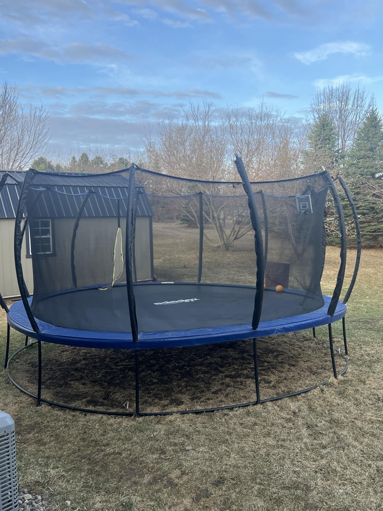 Zupapa 1800LBS Capacity Double Frame Trampoline 16 15 14 12FT No-Gap Safety Design Curved Poles & Basketball Hoop 10-Year Quality Assurance Perfect for Kids & Family Outdoor Fun customer photo 1
