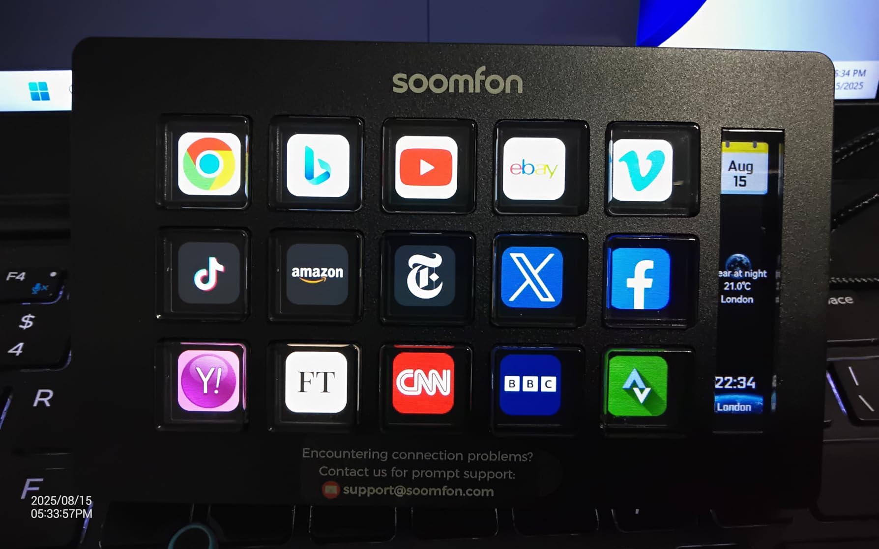 Stream Controller Stream Control Deck with 15 LCD Macro Keys Customizable to Trigger Actions in OBS Twitch YouTube Compatible with PC & Mac for Content Creators Streaming Gaming customer photo 1