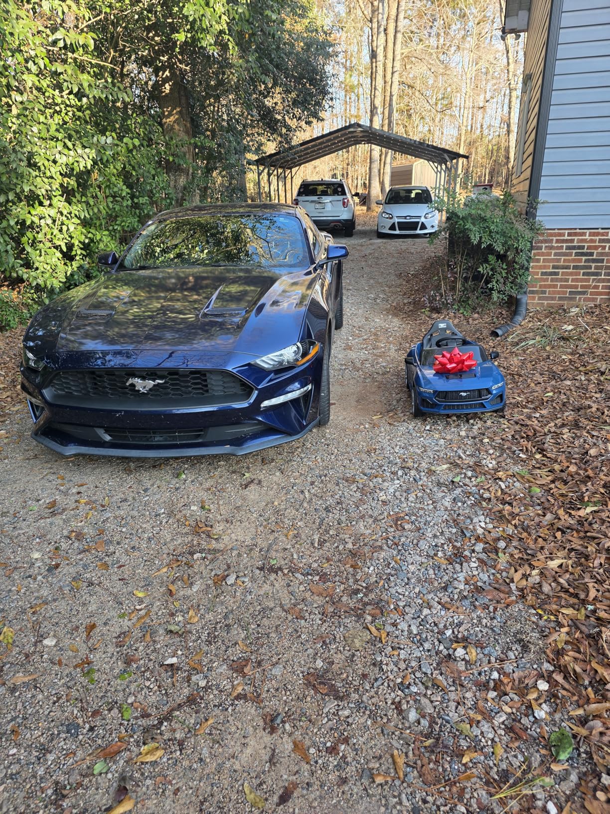 Best Choice Products Kids 12V Electric Ride On Car Officially Licensed Ford Mustang w/Parent Control, LED Lights, 2 Speeds, Bluetooth - Blue customer photo 2