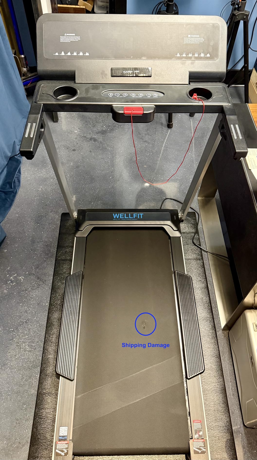 WELLFIT Home Treadmill, 2 Level Incline Heavy-duty Treadmill with Pulse Sensor, 4.0 HP, 10 MPH, 450 lbs Capacity customer photo 1