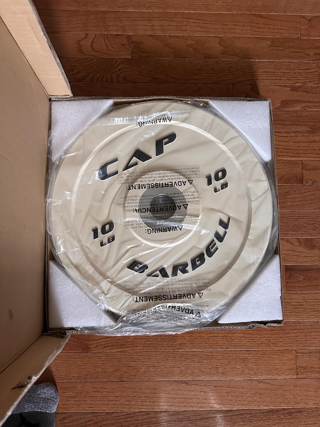 CAP 2-inch Olympic Bumper Plate Weight Set | 100-370 lbs | Multiple Colors | Storage Rack Optional customer photo 2