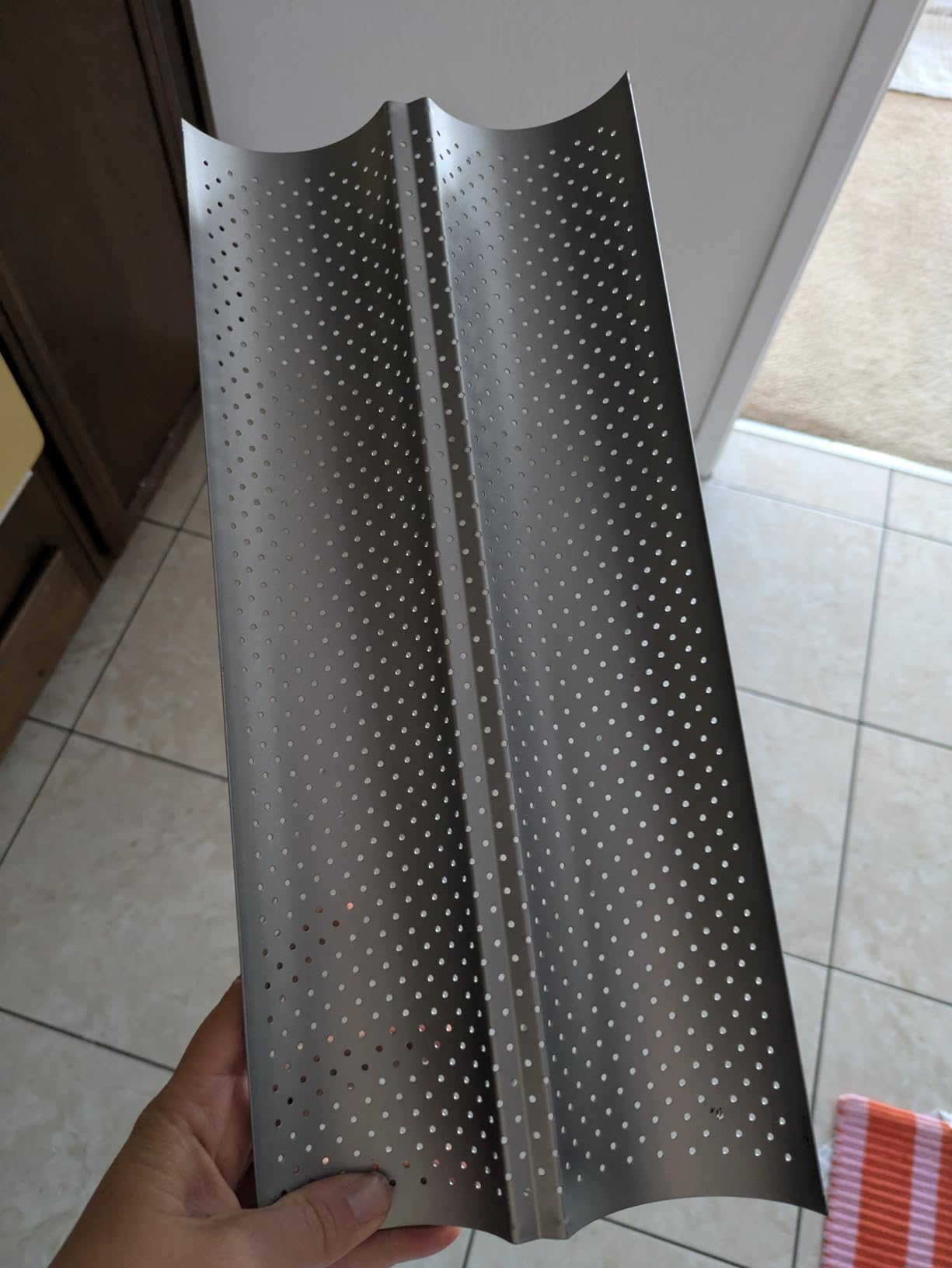 Yupjlia Baguette Bread Pan, Premium Nonstick Perforated French Bread Baking Pan, 2 Loaves customer photo 2