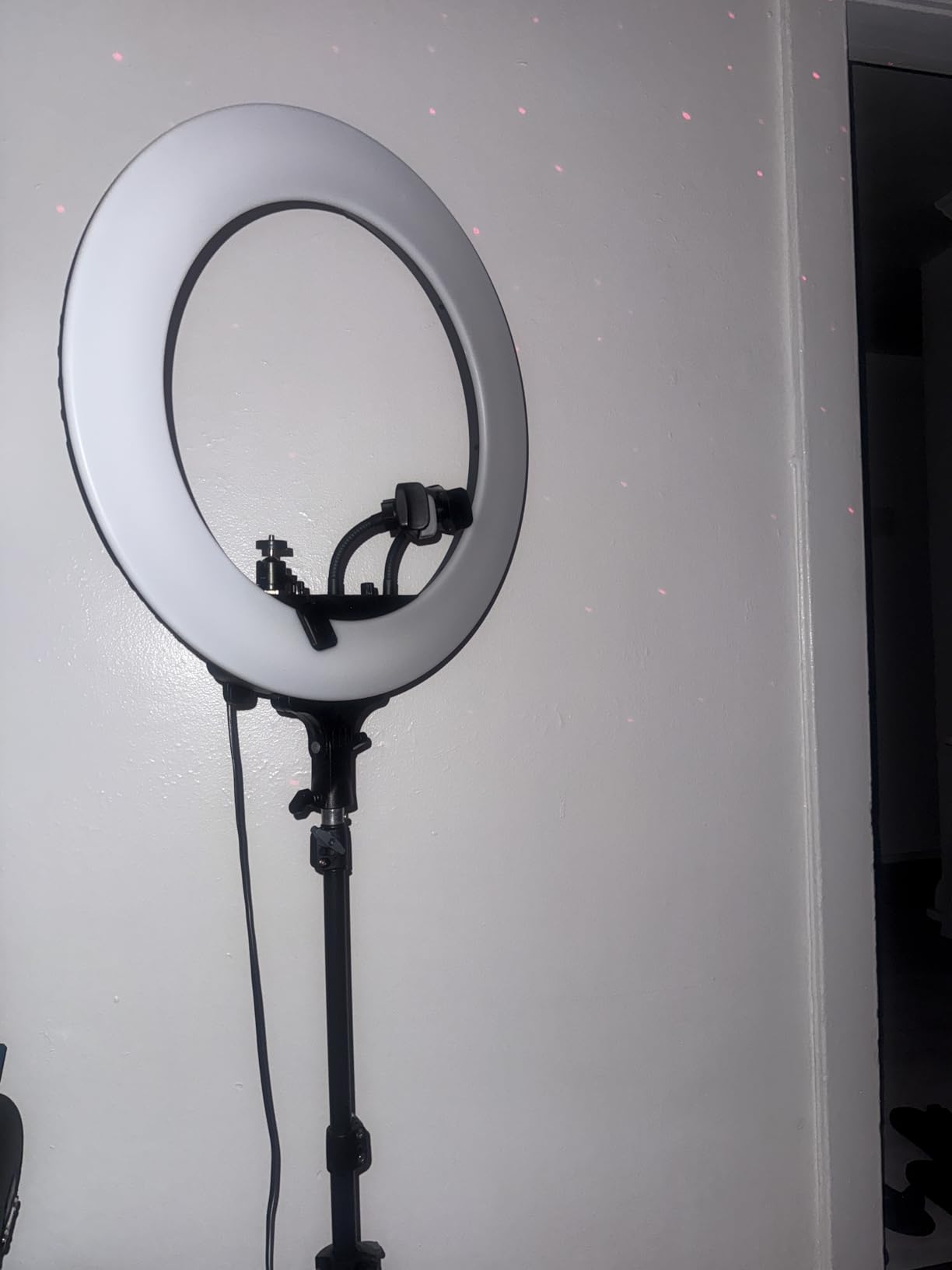 UBeesize 22'' Ring Light with 72'' Stand, 60W Large Ring Light with Phone Holder, Dimmable LED Light for Makeup Barber Stylist Tattoo YouTube TikTok Photography customer photo 1