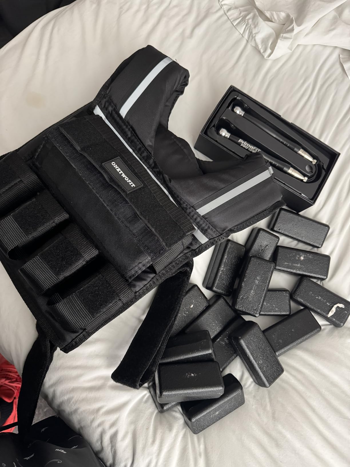 35lb/45lb Weighted Vest Men, Adjustable Rucking Vests for Walking with Reflective Stripe, 1.2