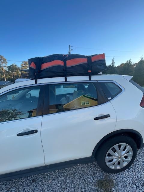 Sailnovo Car Rooftop Cargo Carrier 21 Cubic Feet, Waterproof 1000D PVC Car Roof Bag with Anti-Slip Mat, Combination Lock, Storage Bag, Door Hooks & Tie-Down Strap fit Vehicle with/Without Luggage Rack customer photo 2