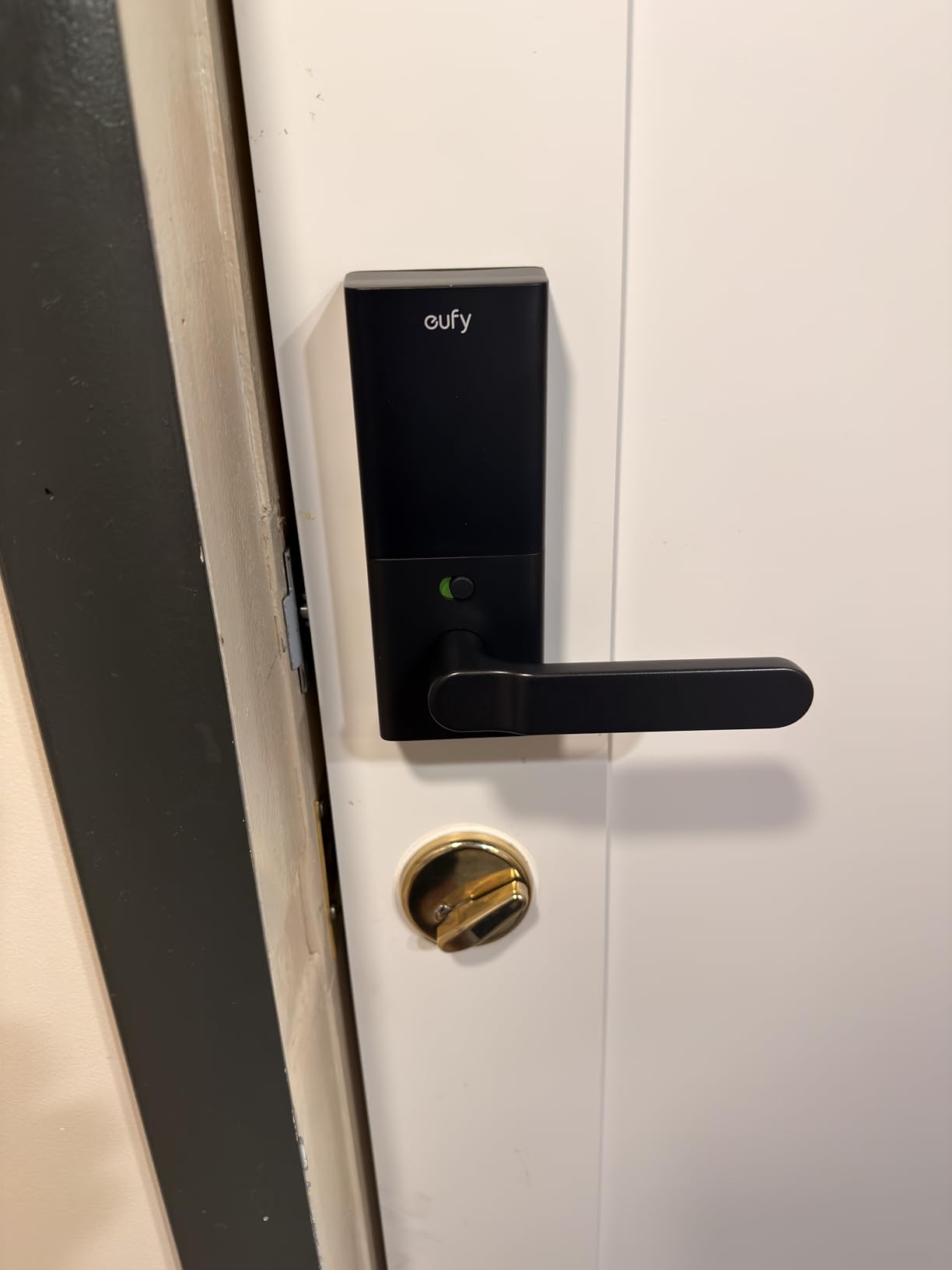 eufy Security Smart Lock C33, Keypad Door Lock with Handle, Fingerprint Door Knob, Keyless Entry Door Lock for Front Door and Bedrooms, Electronic Deadbolt, Wi-Fi, App Control, IP53 Waterproof, Black customer photo 2