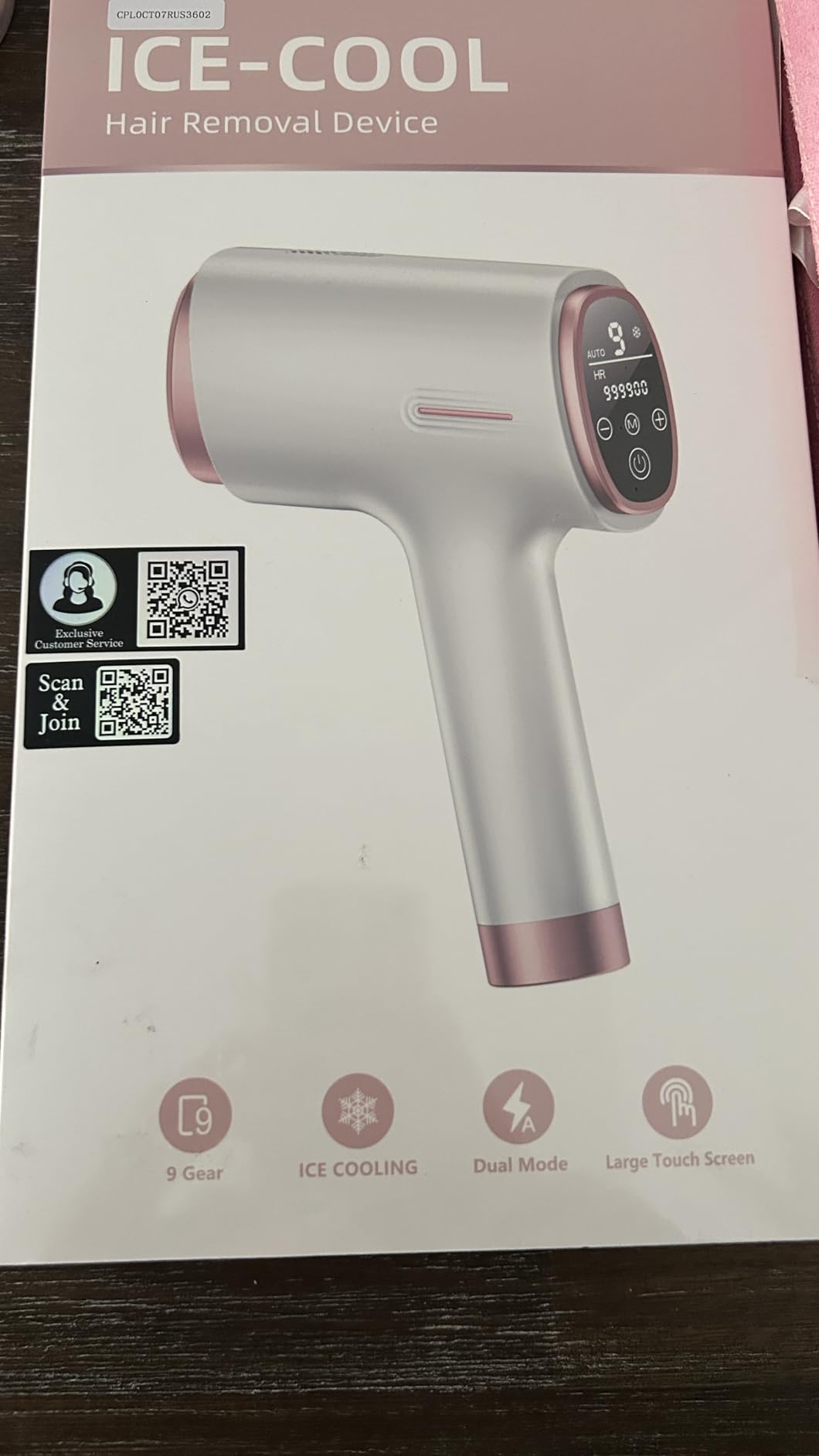Ubroo IPL Laser Hair Removal Device, 21J Energy, 96% Hair Reduction, 41°F Ice Cooling for Women & Men, Face Bikini Underarm, Safe & Painless, At-Home Professional Results customer photo 1