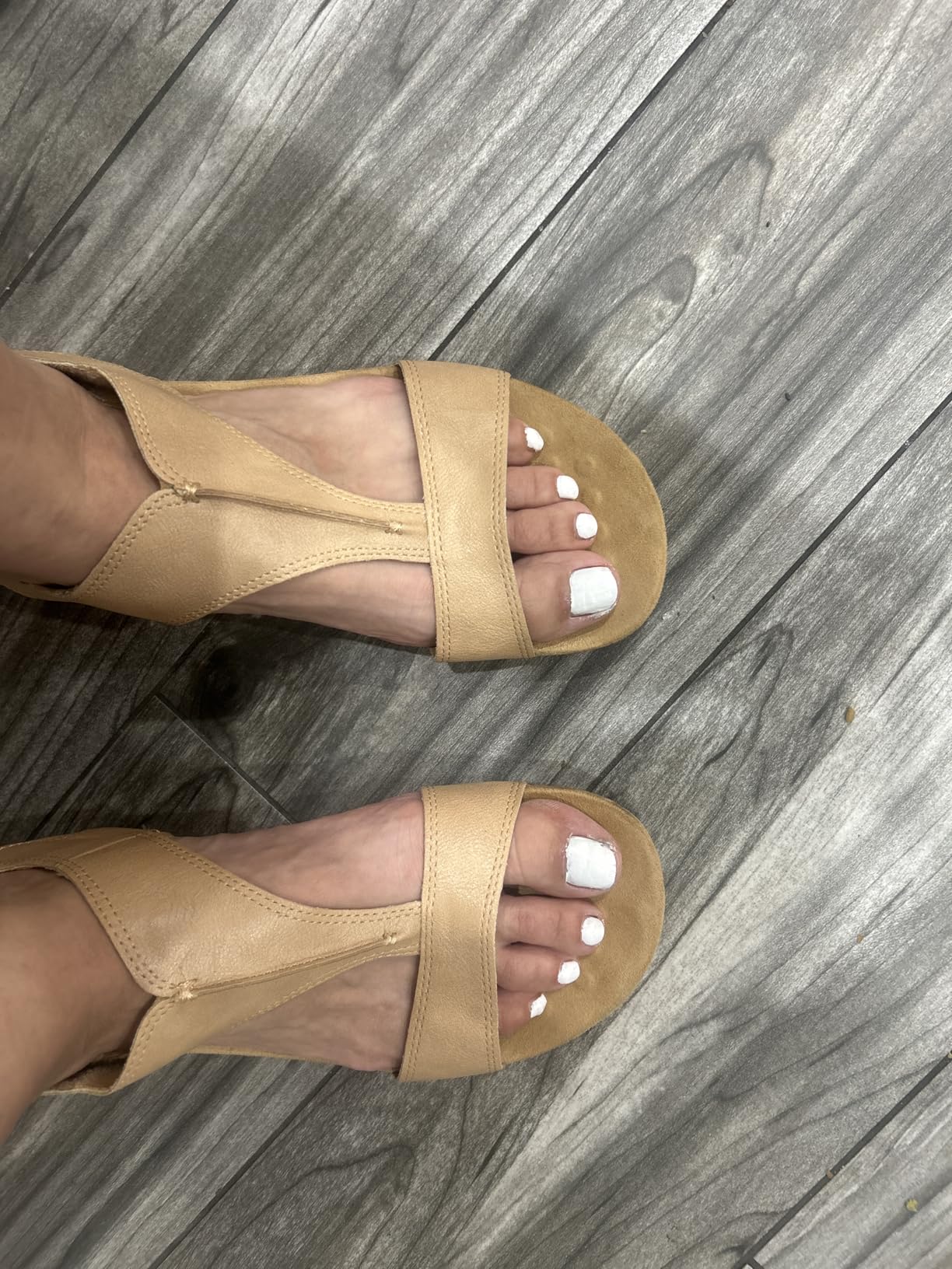 Athlefit Orthopedic Sandals for Women Comfortable Beach Orthotic Sandals with Arch Support customer photo 1