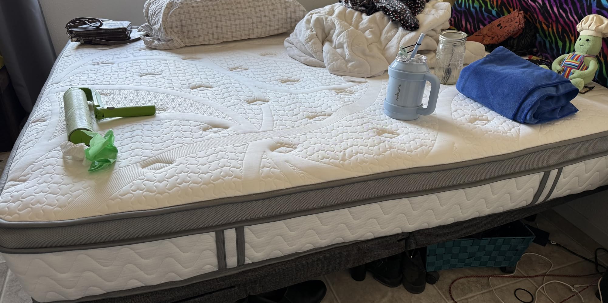 SLEEP100 Queen Mattress 12 Inch, 5-Zone Deep Sleep Firm Mattress with Extra Lumbar & Shoulder Support, Hotel Collection Hybrid customer photo 2
