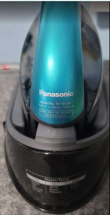 Panasonic 360 Freestyle Cordless Iron - Cordless Steam Iron for Clothes with Ceramic Charging Base, Vertical Steam Irons, Compact Heavy Duty Press Ironing Machine (Gold) customer photo 2